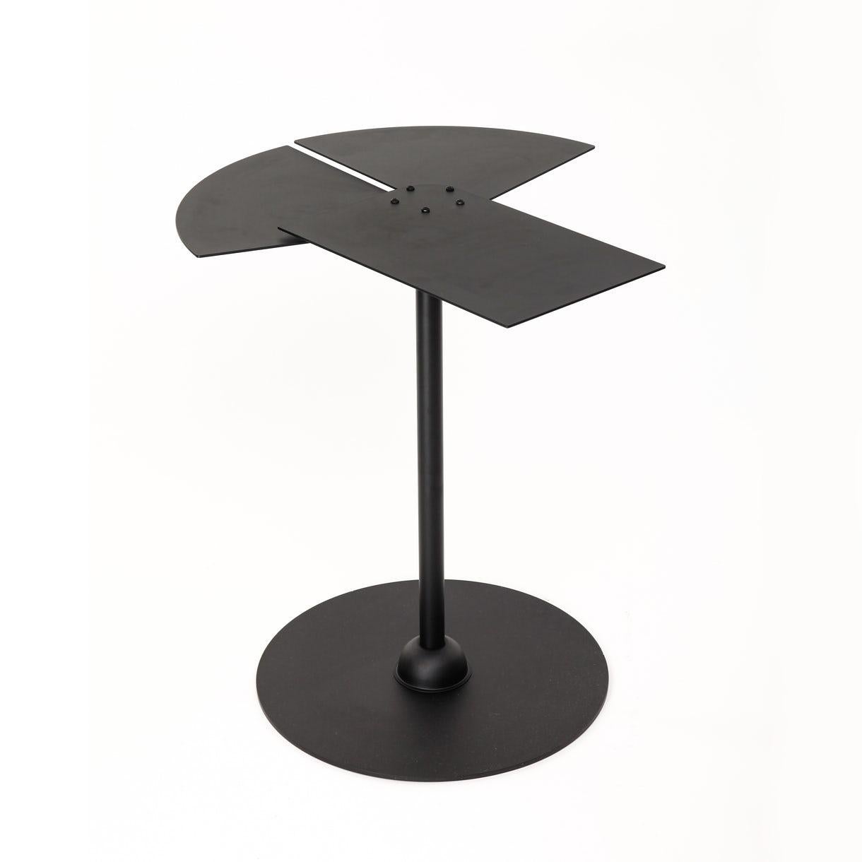 Lacquered Fan Side Table in the Manner of Pierre Chareau For Sale