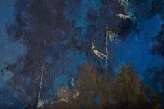 Fan Wang Impressionist Original Oil Painting "The Night"