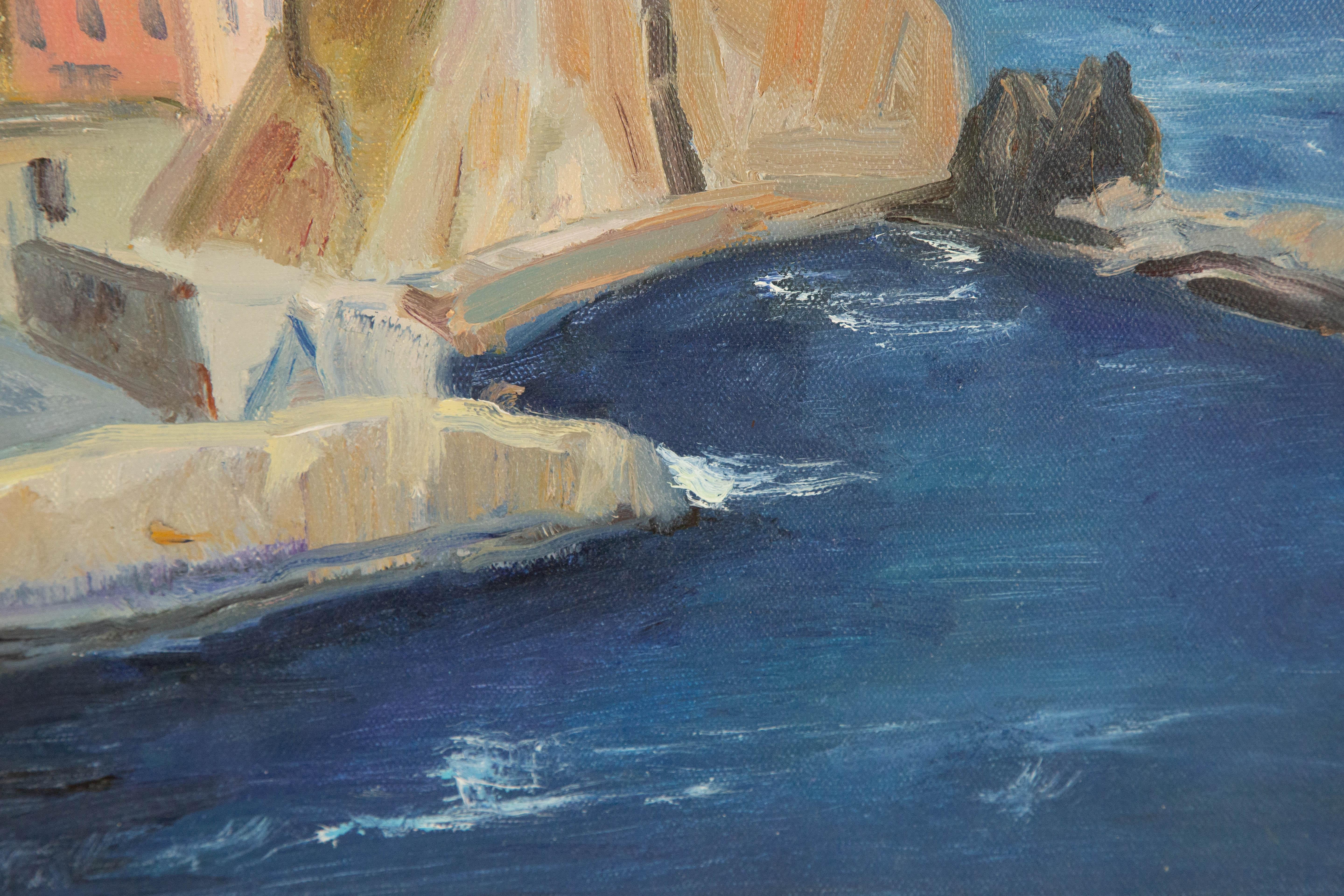 Fan Wang Landscape Original Oil On Canvas 