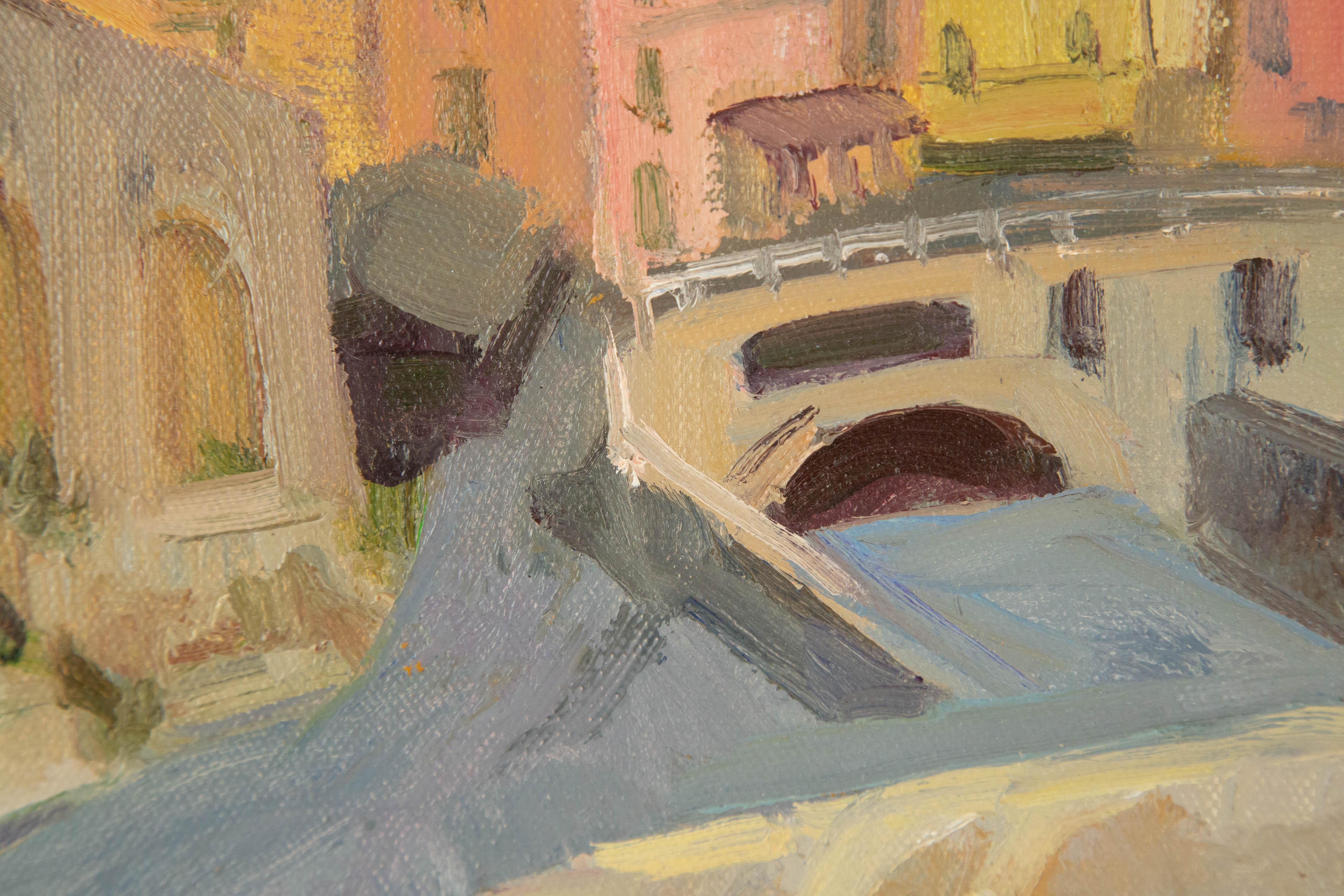 Fan Wang Landscape Original Oil On Canvas 