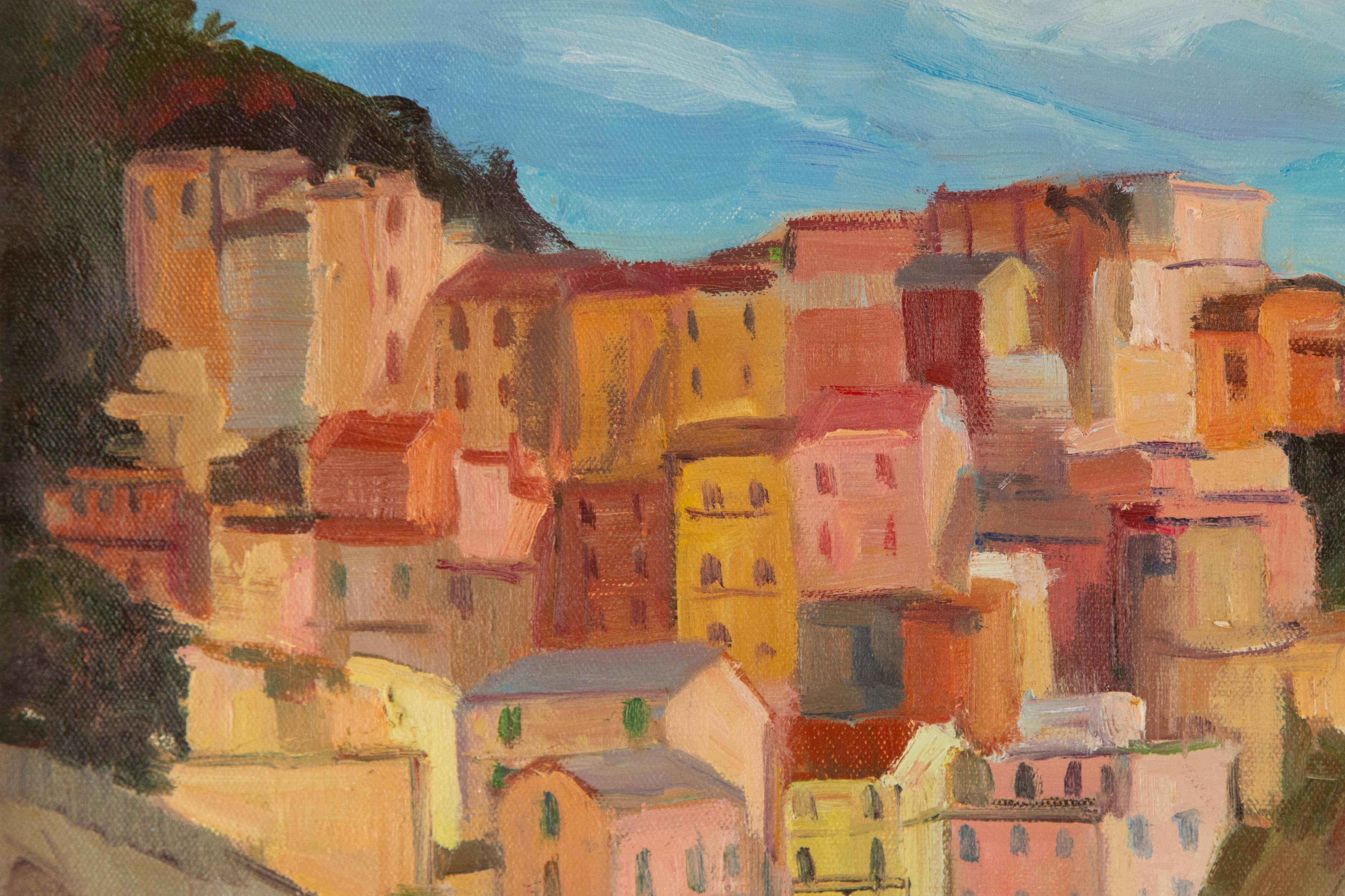 Fan Wang Landscape Original Oil On Canvas 