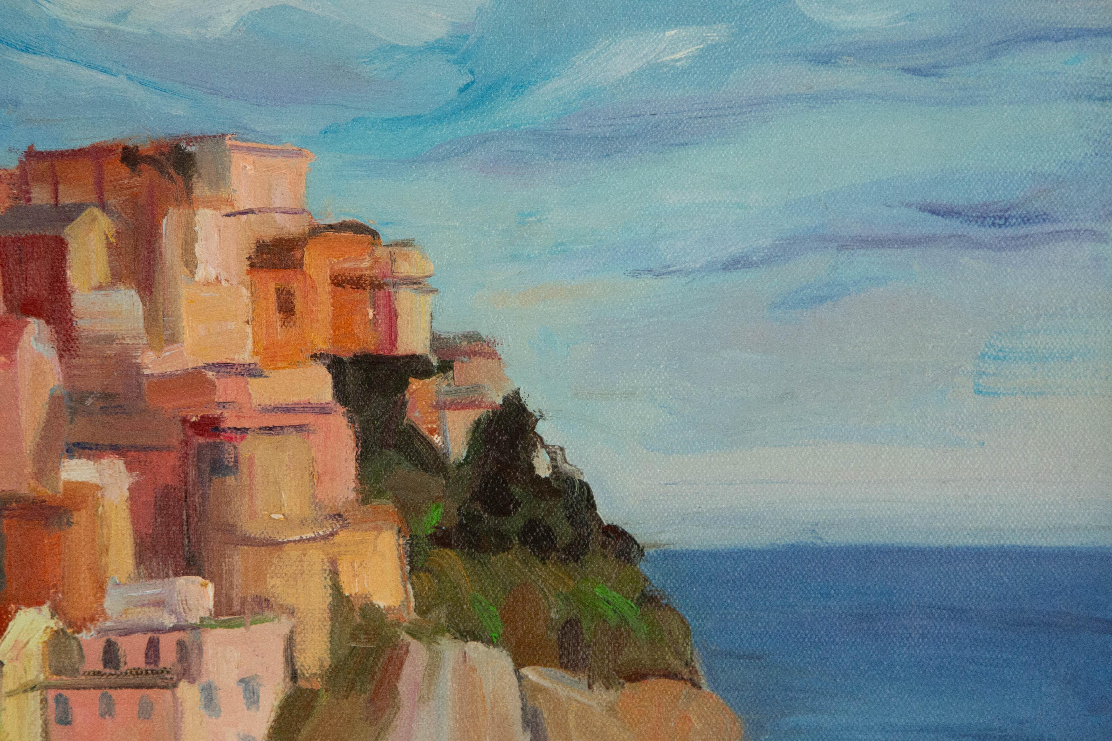 Fan Wang Landscape Original Oil On Canvas 
