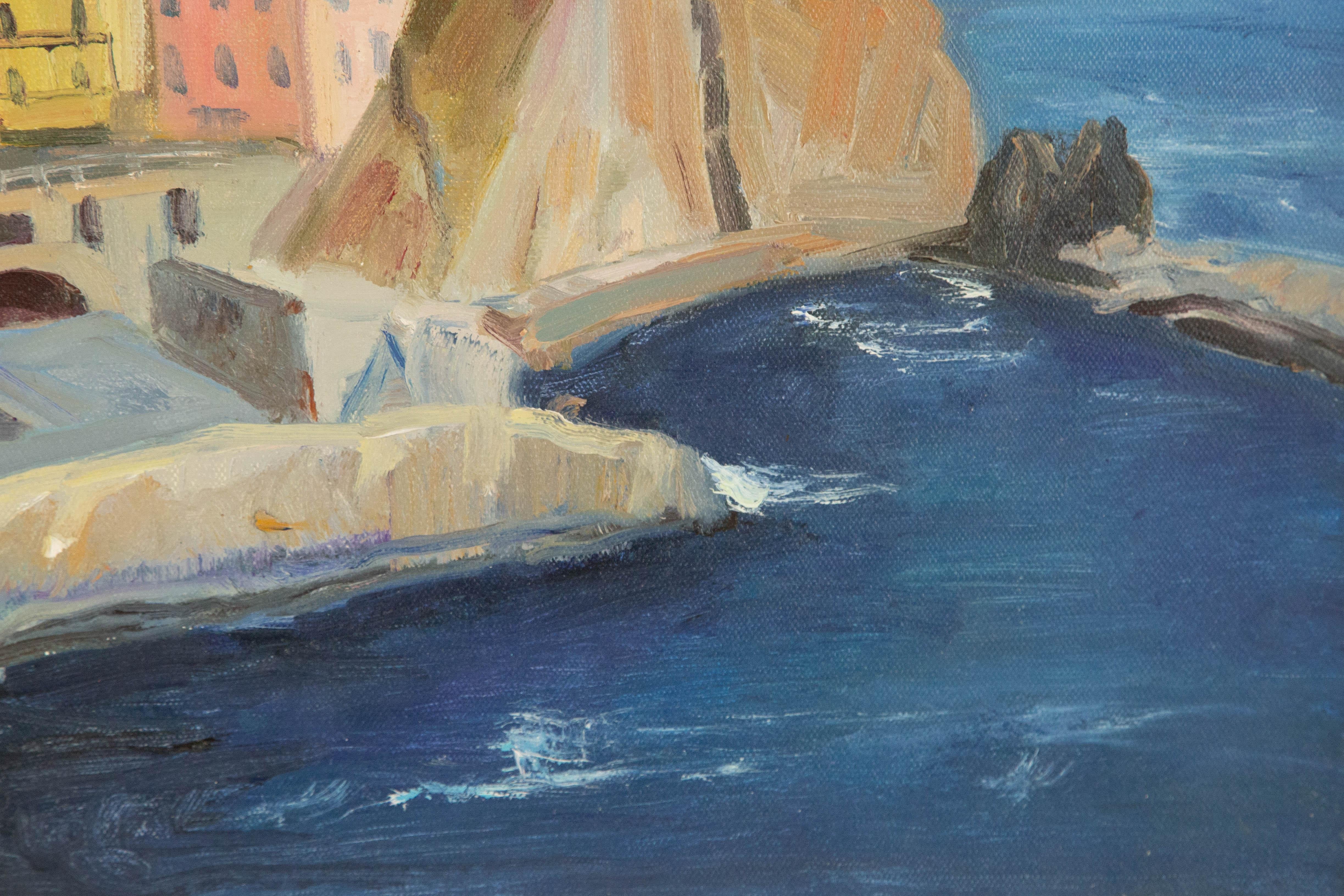 Fan Wang Landscape Original Oil On Canvas 
