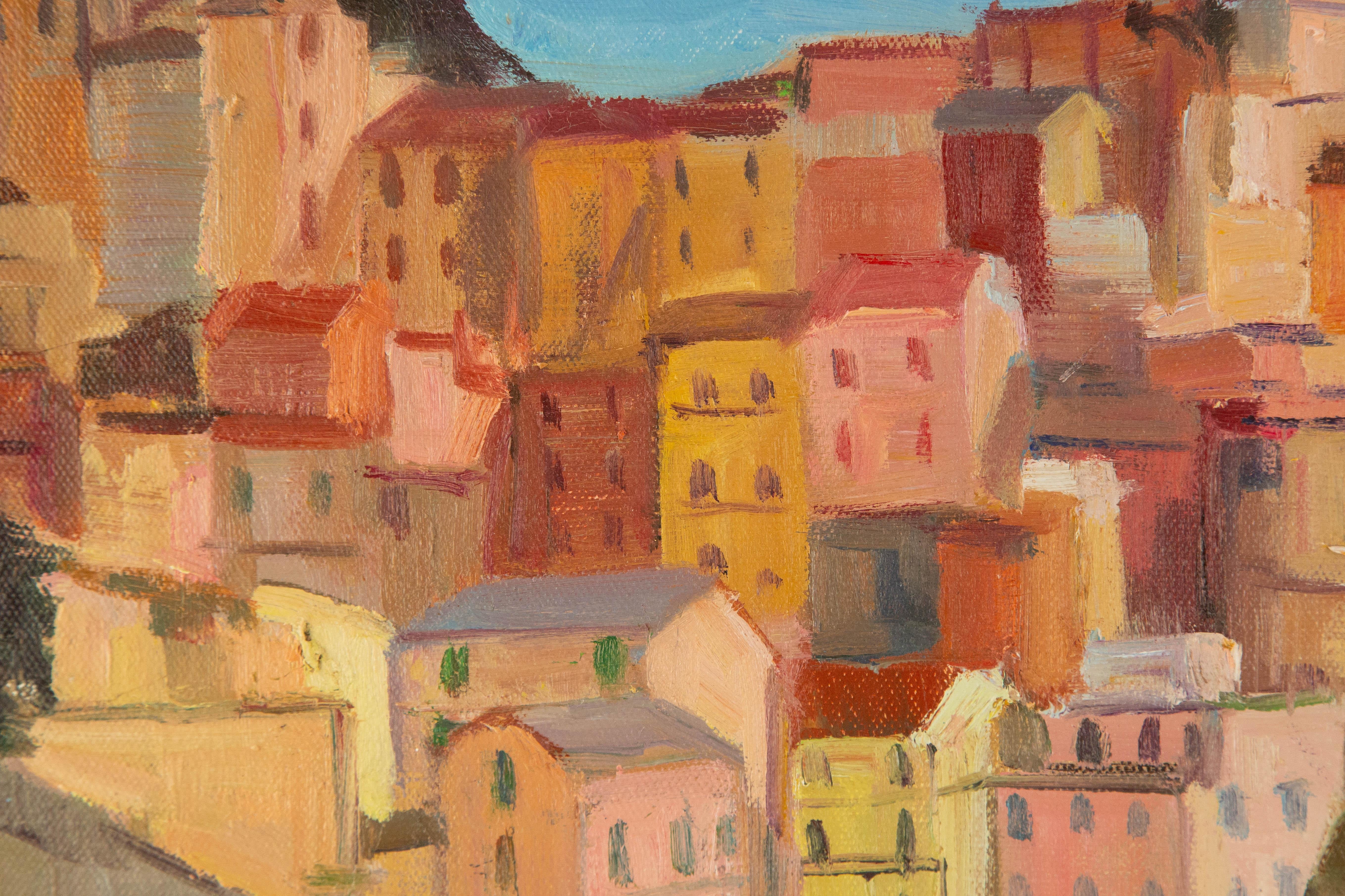 Fan Wang Landscape Original Oil On Canvas 
