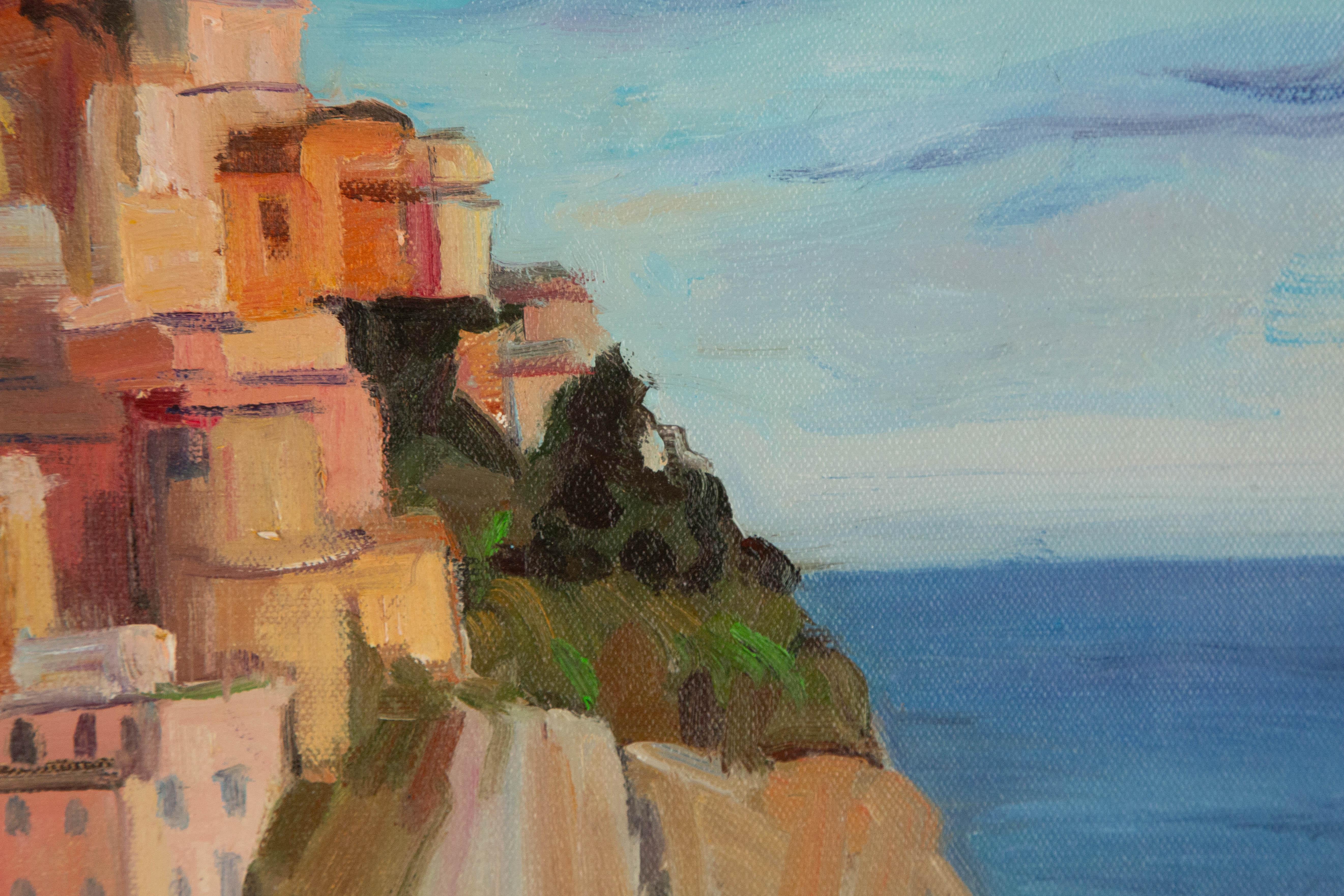 Fan Wang Landscape Original Oil On Canvas 
