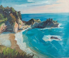 Fan Wang Paesaggio Pittura ad olio originale "Il mare