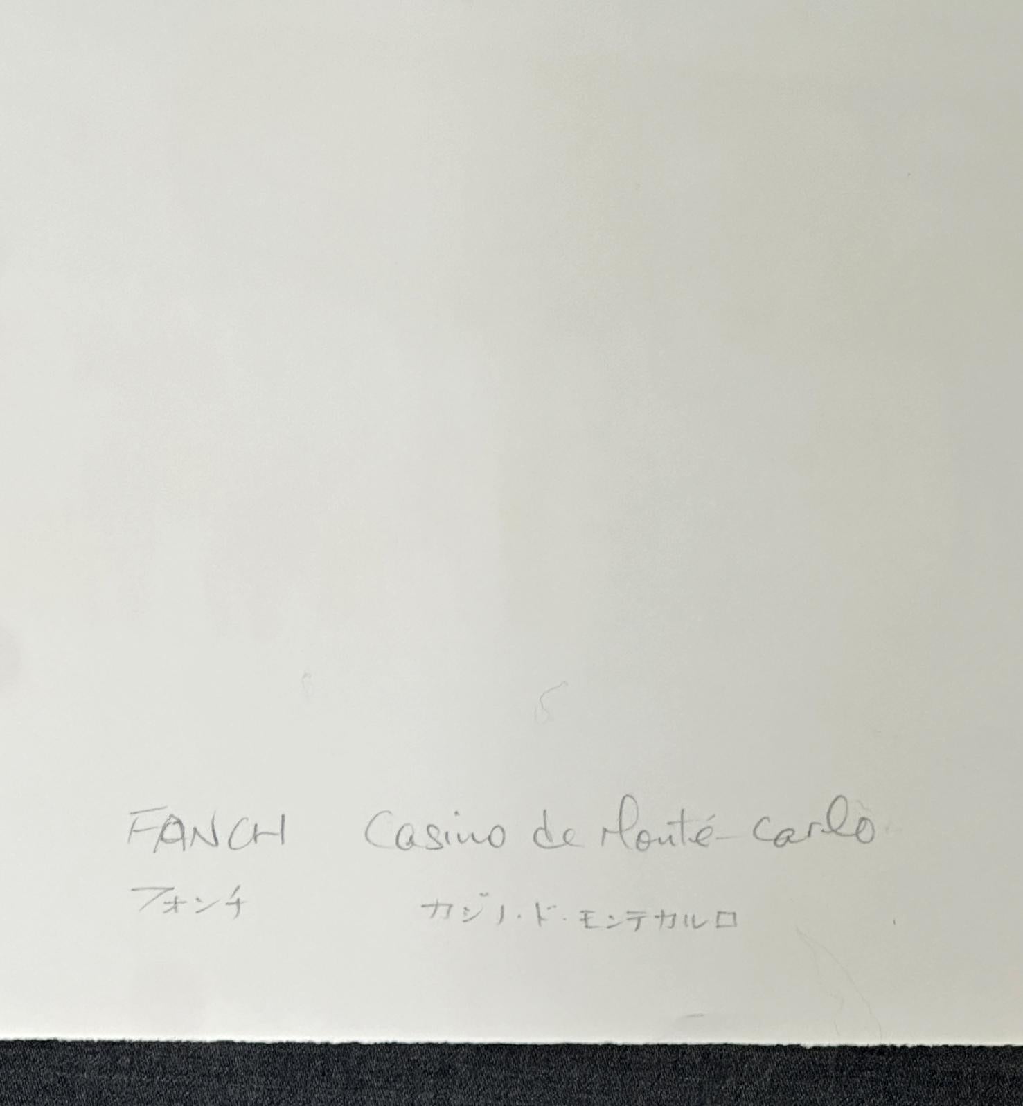 François Fanch Ledan Monte Carlo - The Arms, 1997, Lithograph on Arches Paper For Sale 2