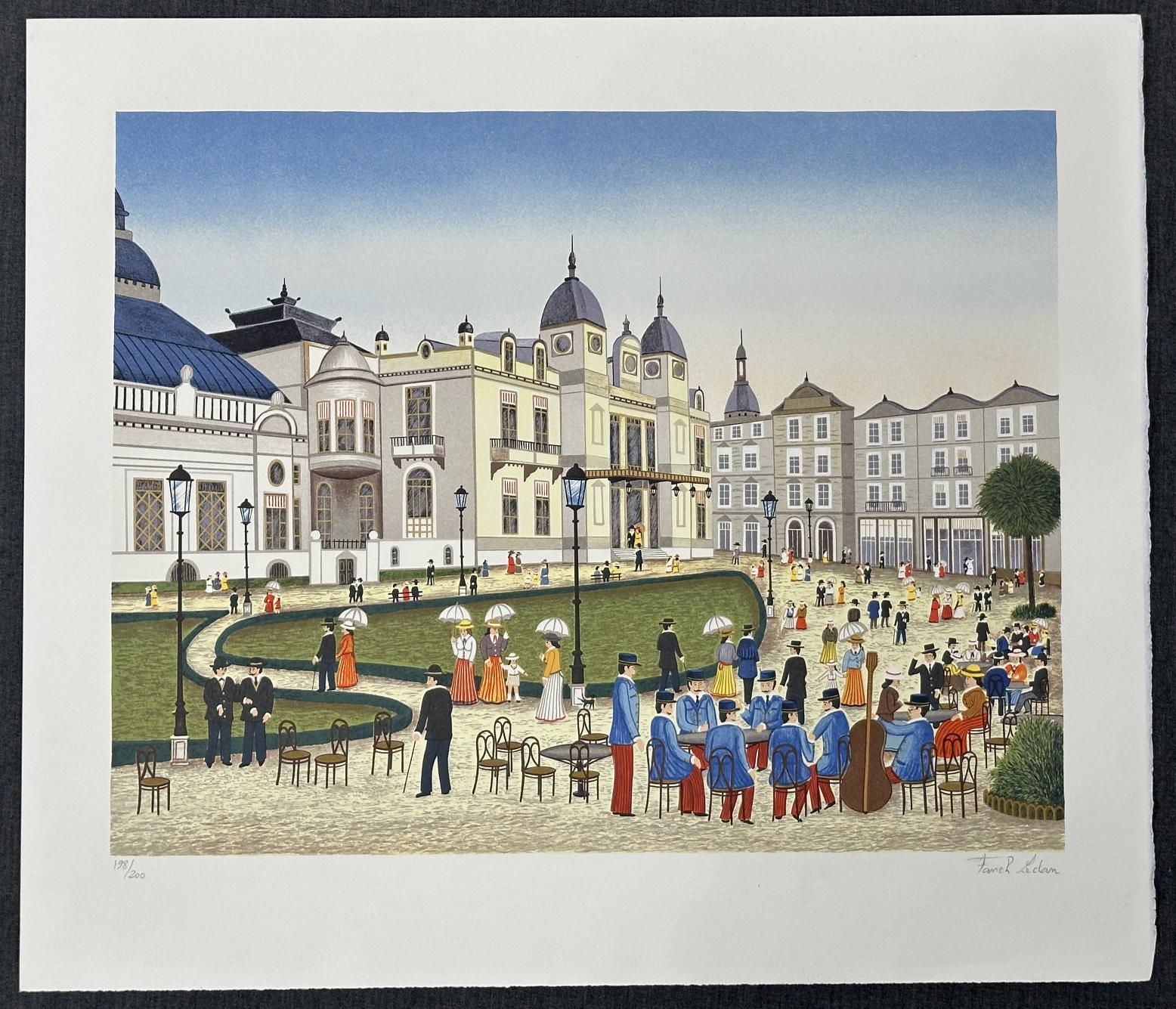 François Fanch Ledan Monte Carlo - The Arms, 1997, Lithograph on Arches Paper For Sale 3