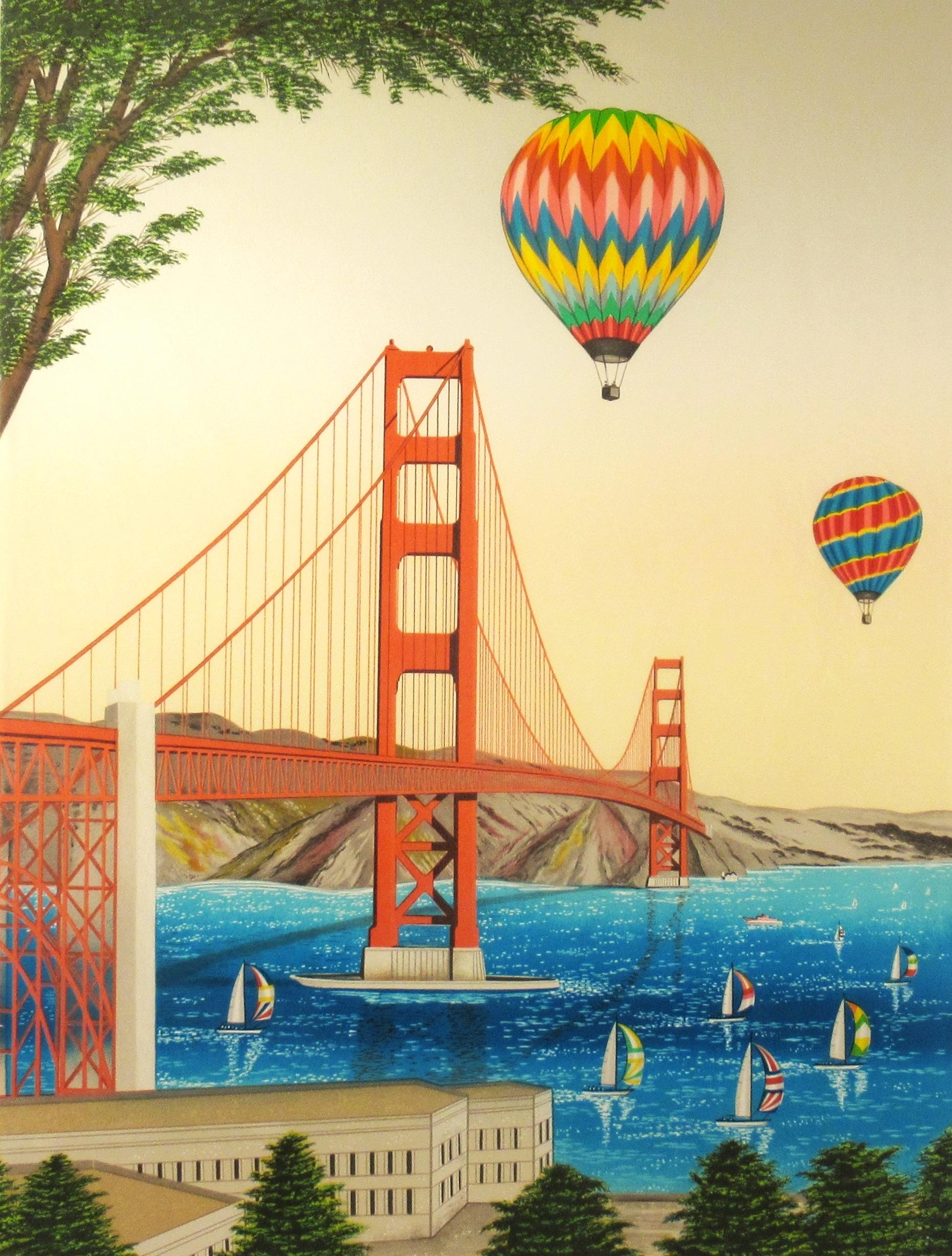Golden Gate Bridge, San Francisco - Print by Fanch (Francois Ledan)