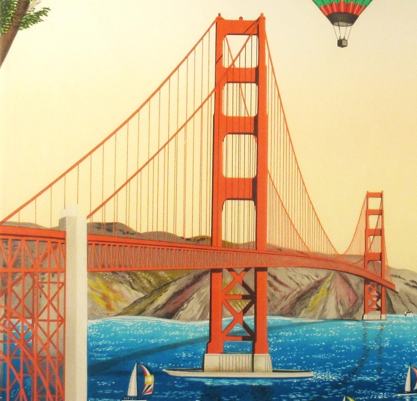 Pont du Golden Gate, San Francisco - Moderne Print par Fanch (Francois Ledan)