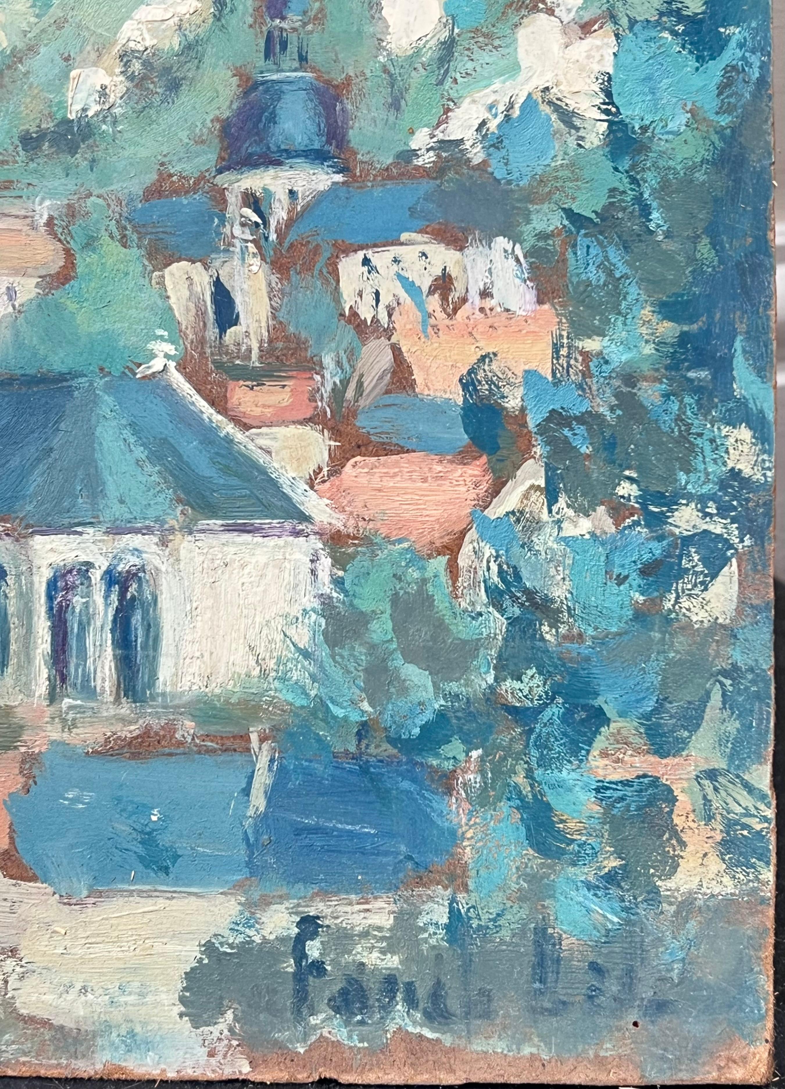 Giornata estiva blu brillante
Firmato da Fanch Lel
Dimensioni: 13 x 16 pollici (altezza x larghezza)
Pittura a olio su tavola, senza cornice
Condit: Buone condizioni generali, con lievi segni di manipolazione della superficie e una leggera usura dei
