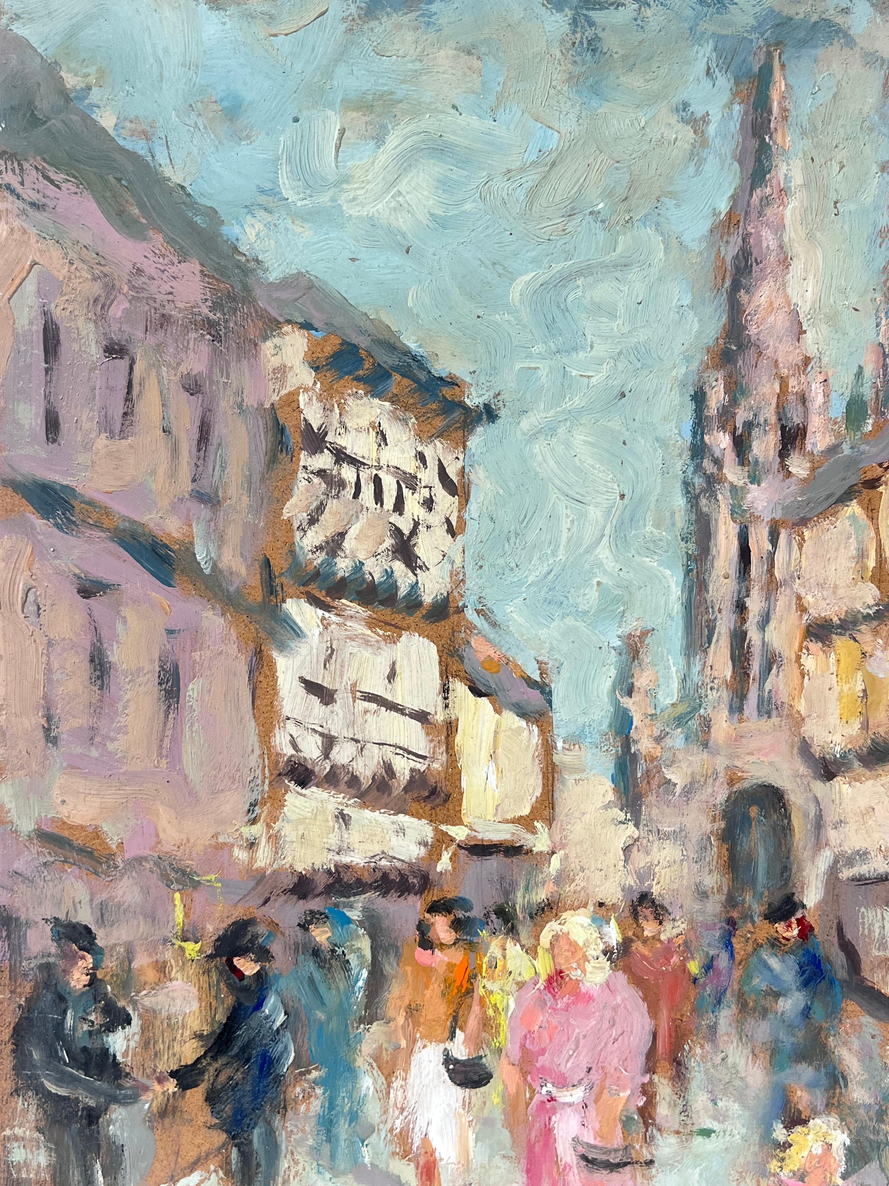 Strada luminosa e trafficata
firmato da Fanch Lel (francese, nato nel 1930)
dimensioni: 18 x 15 pollici
datato 92'
dipinto a olio su tavola, senza cornice
condizioni: il dipinto è in ottime condizioni. In precedenza è stato conservato nello studio