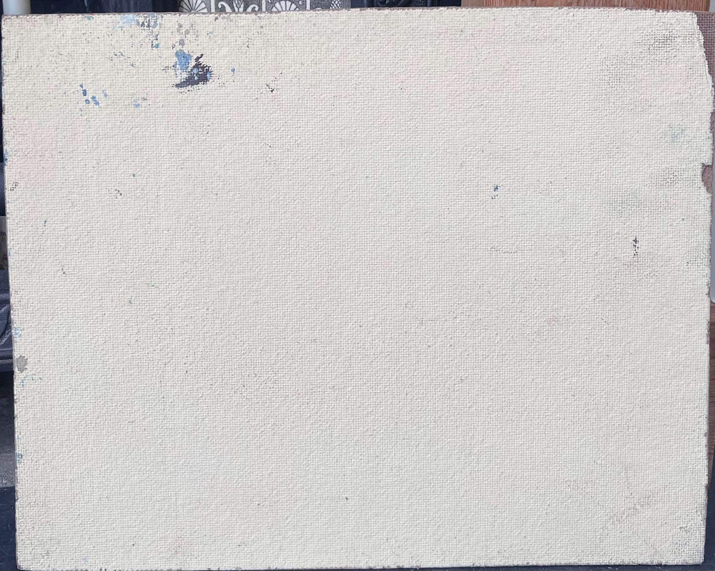 Contadino e cavallo in un campo pastorale francese Pittura ad olio in vendita 2