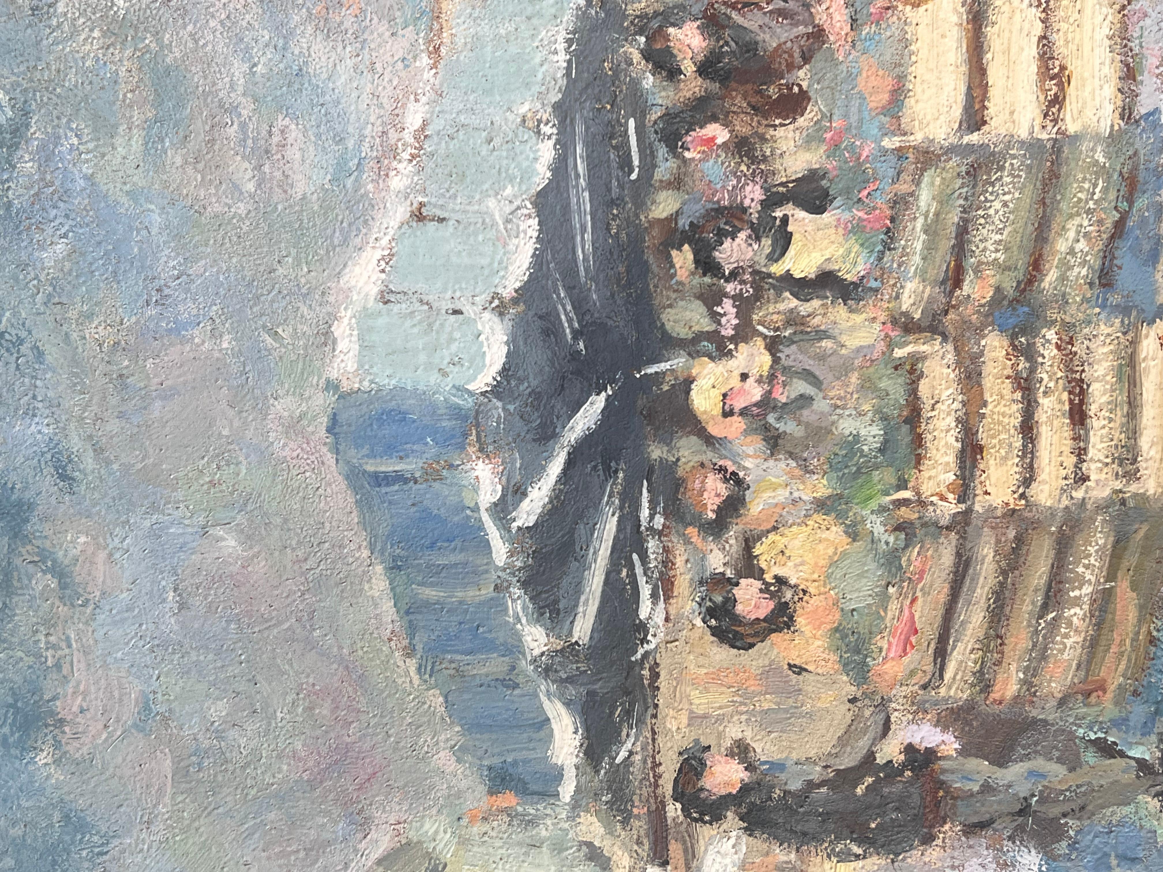 Figures At A Summers Days Fruit Market French Oil Painting For Sale 2
