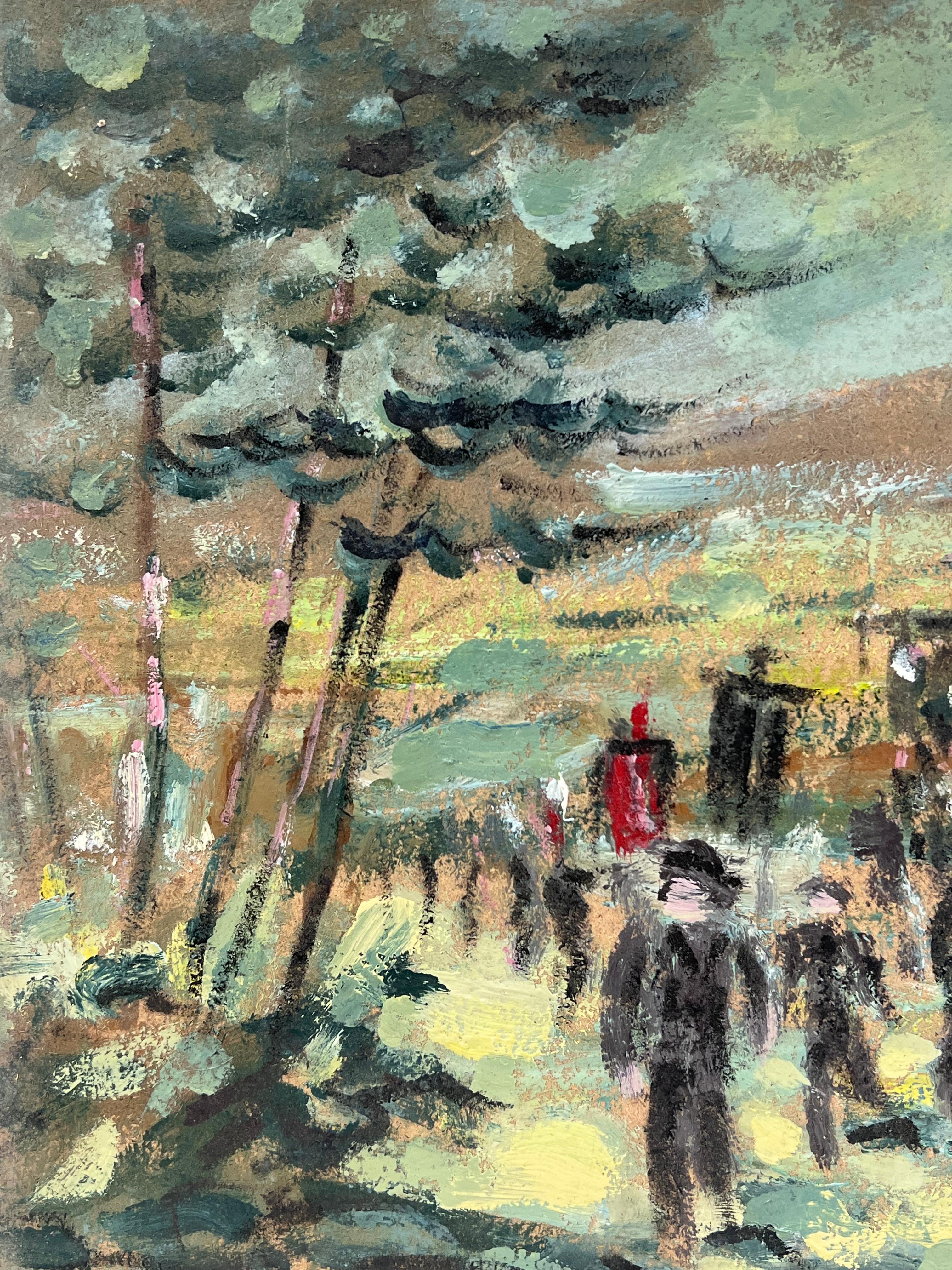 Chiffre mars
par Fanch Lel
Taille : 11 x 13,5 pouces (hauteur x largeur)
Peinture à l'huile sur carton, non encadrée
Condit : Bon état général avec de légères marques de manipulation en surface et une légère usure sur les bords, cohérente avec son