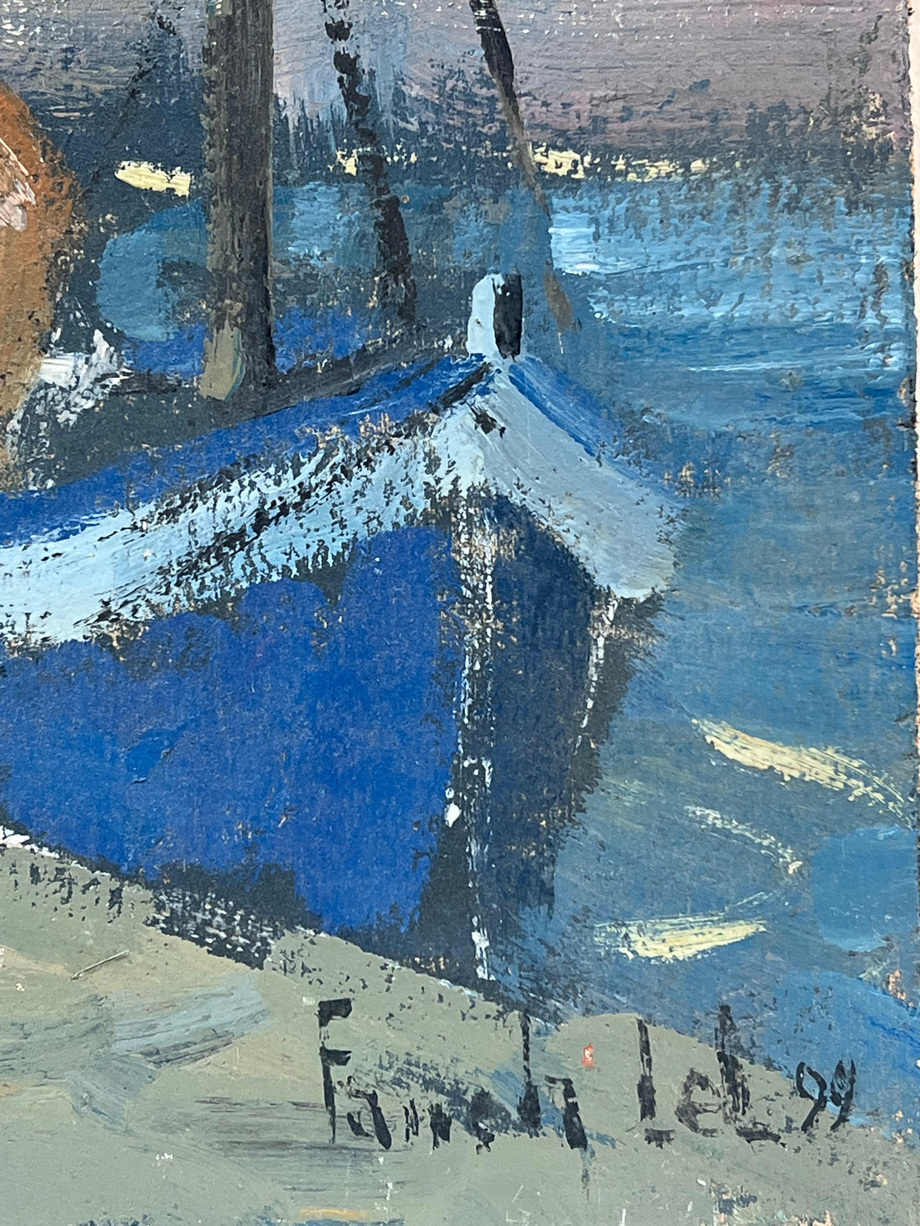 Pescatore in Bretagna
firmato da Fanch Lel (francese, nato nel 1930)
datato 99'
dimensioni: 8,75 x 13 pollici
Iscritto al verso 