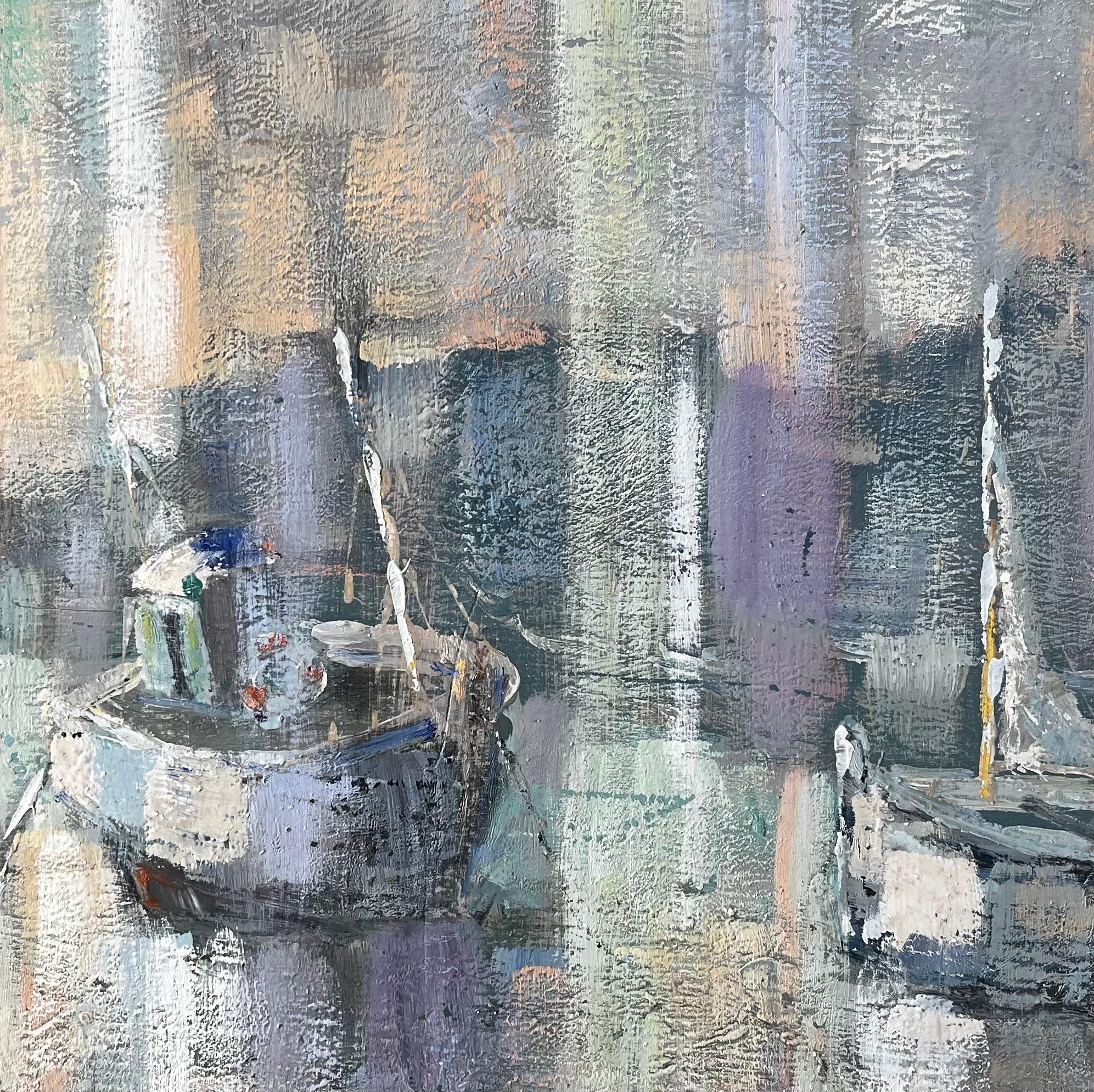 Barche da pesca nel porto di Saint Servan con il faro di Fanch Lel 1999 in vendita 6