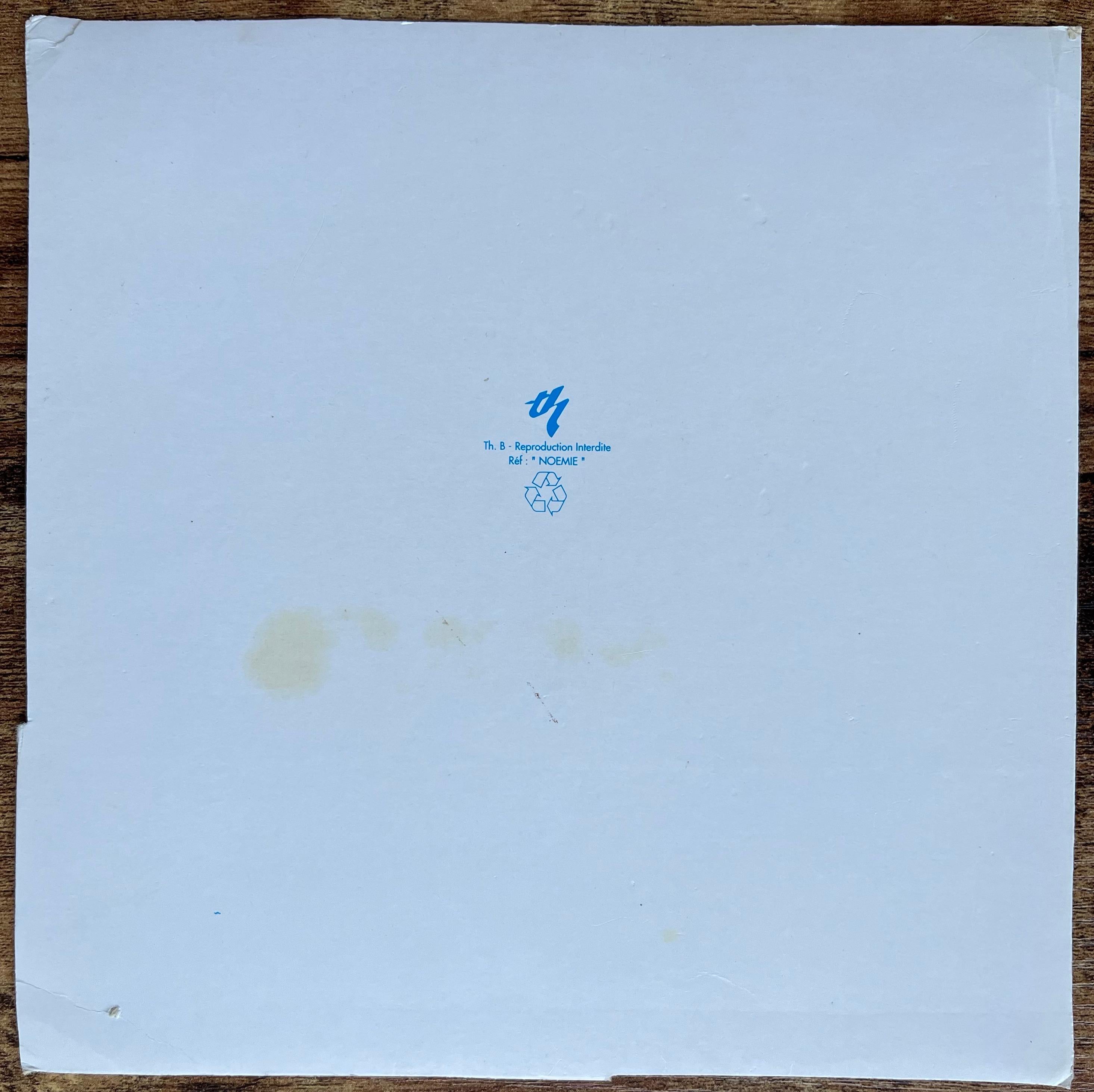 Französische Boote in niedrigem Tide mit pastellfarbenem Himmels-Aquarellgemälde im Angebot 2
