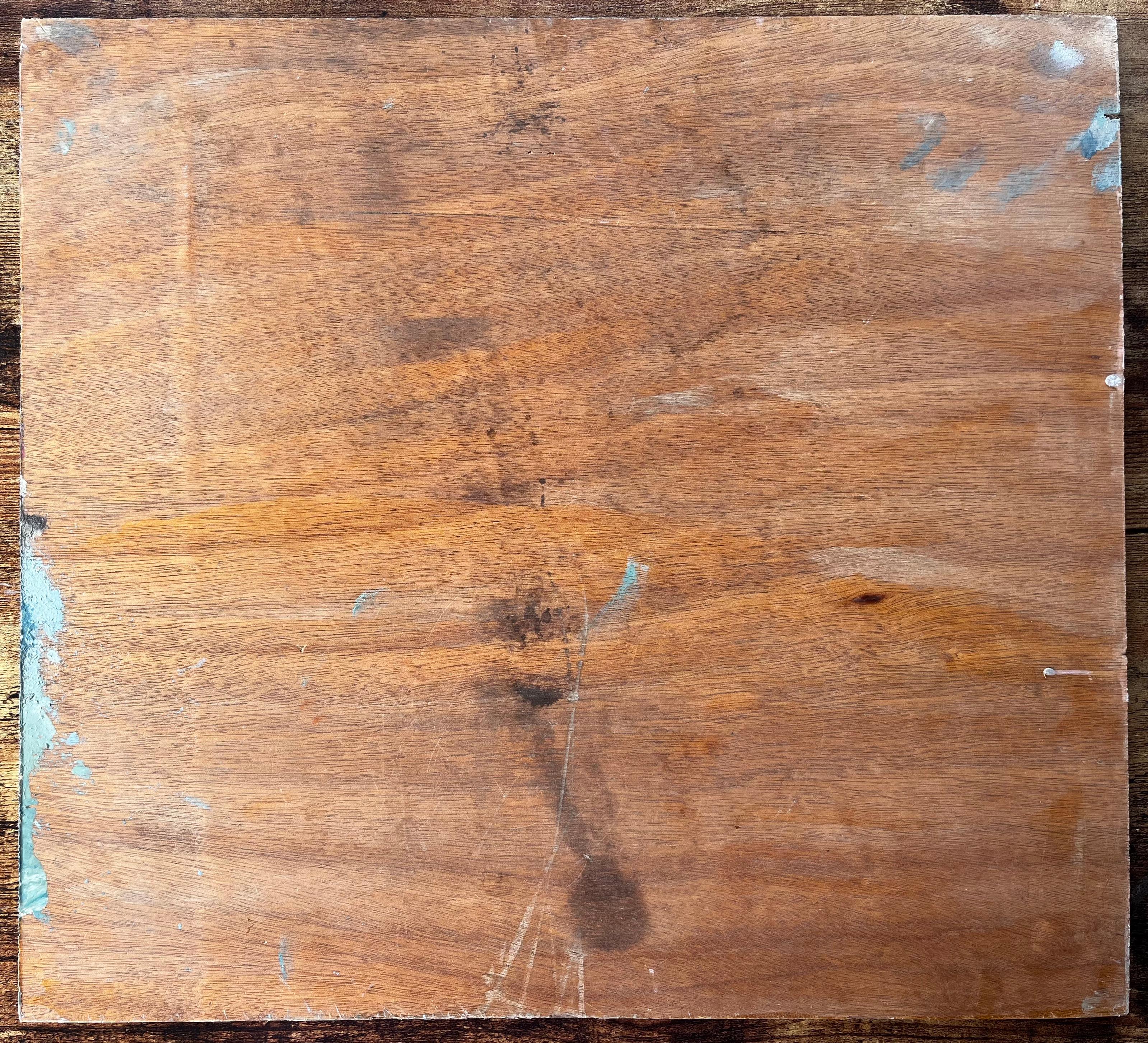 Französisches Küstendorf mit Booten und Lavendelhimmel von Fanch Lel im Angebot 7