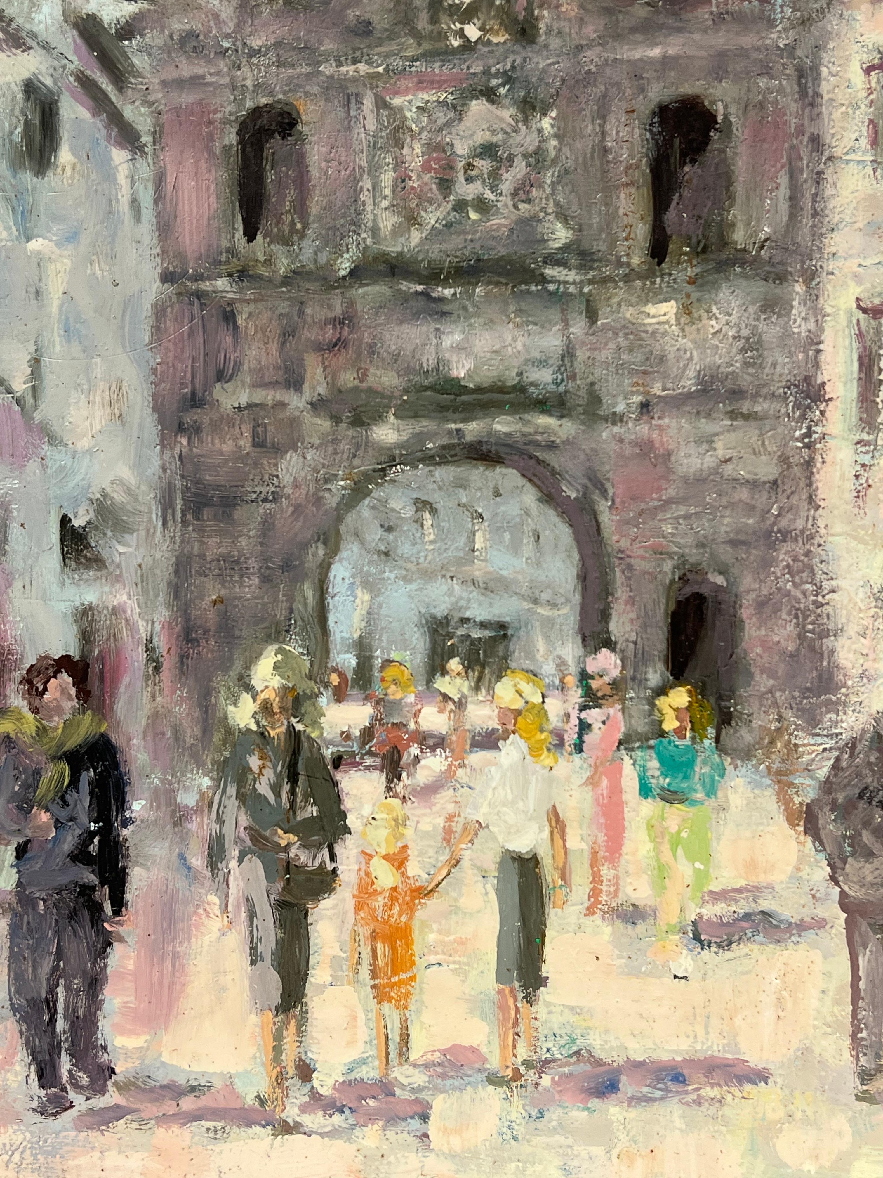 Porta di un villaggio di charme
di Fanch Lel (francese, nato nel 1930)
Dimensioni: 18 x 15 pollici
Pittura a olio su tavola, senza cornice
Condit: Il dipinto è in buone condizioni, con lievi segni di invecchiamento.
Provenienza: Tutti i dipinti di