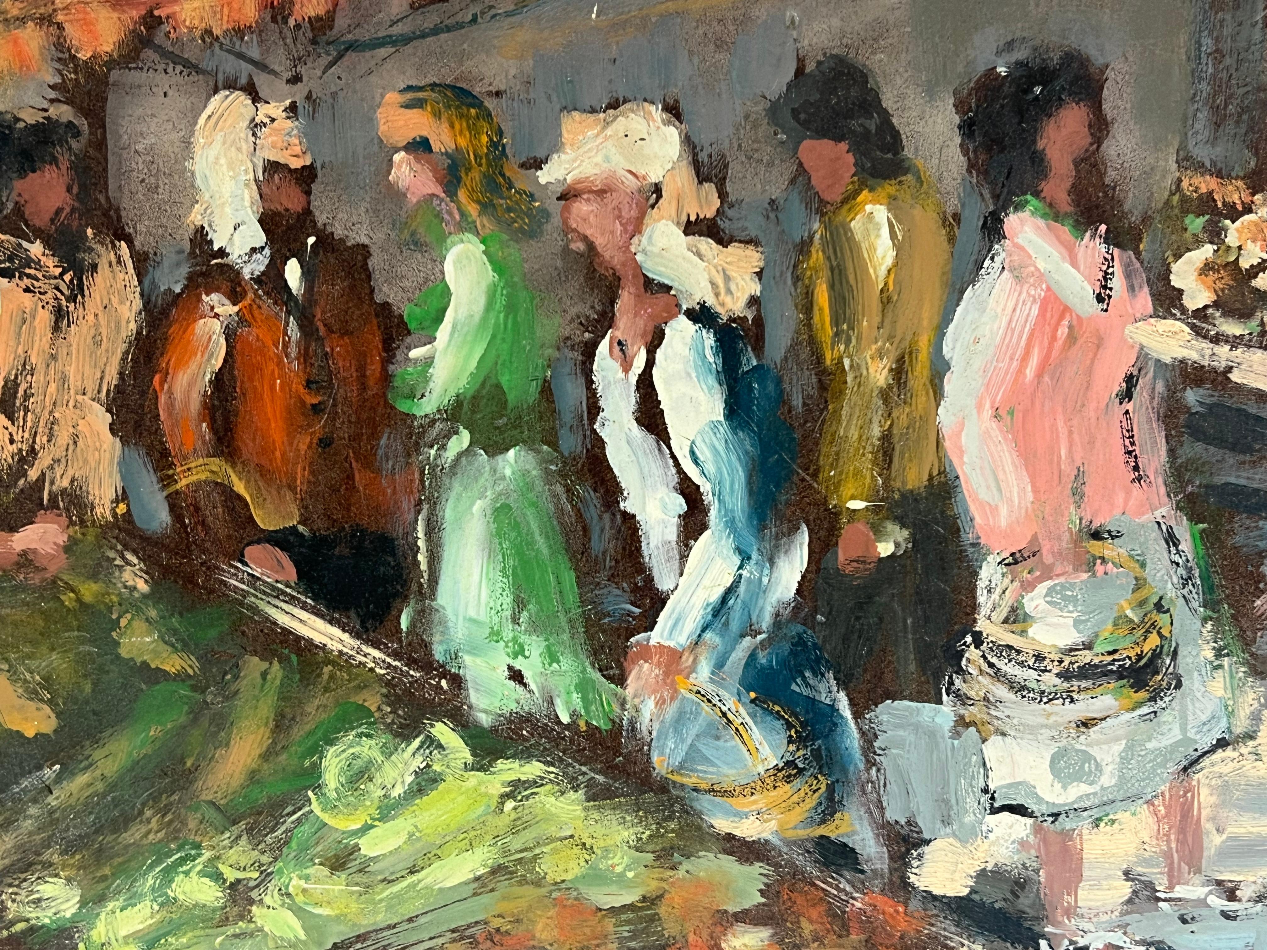 Figure di impressionisti francesi che si muovono nel mercato ortofrutticolo in vendita 1