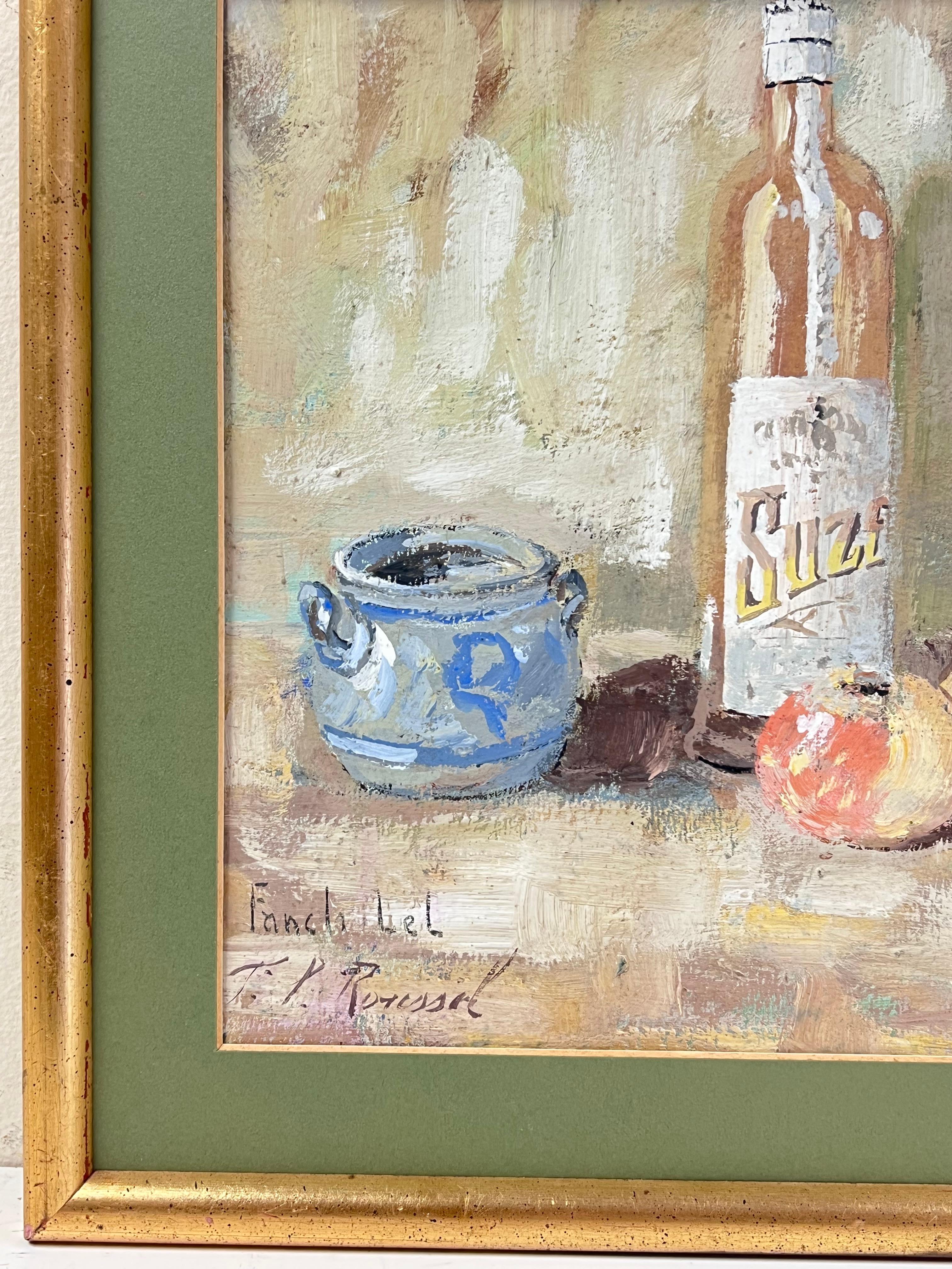 Still Life Interior
By Fanch Lel
Signed and dated 95'
Framed: 12.5 x 10 inches
Size: 12 x 9.5 inches (height x width)
Oil painting on thin board, framed
Condition: Good condition overall with minor surface handling marks and light wear to edges,