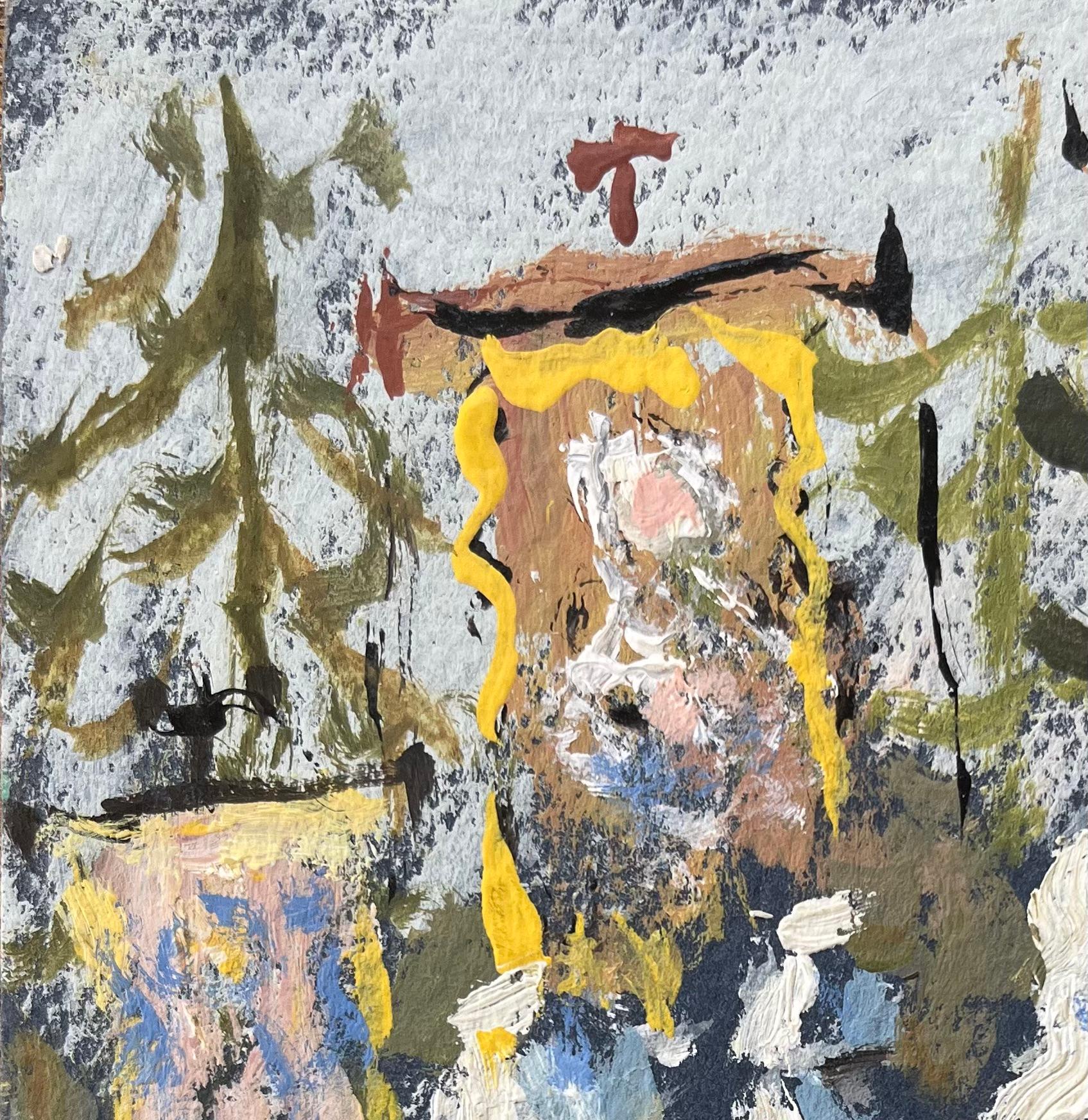 French Impressionist Oil Painting of La Procession du Folgoët, Brittany For Sale 3