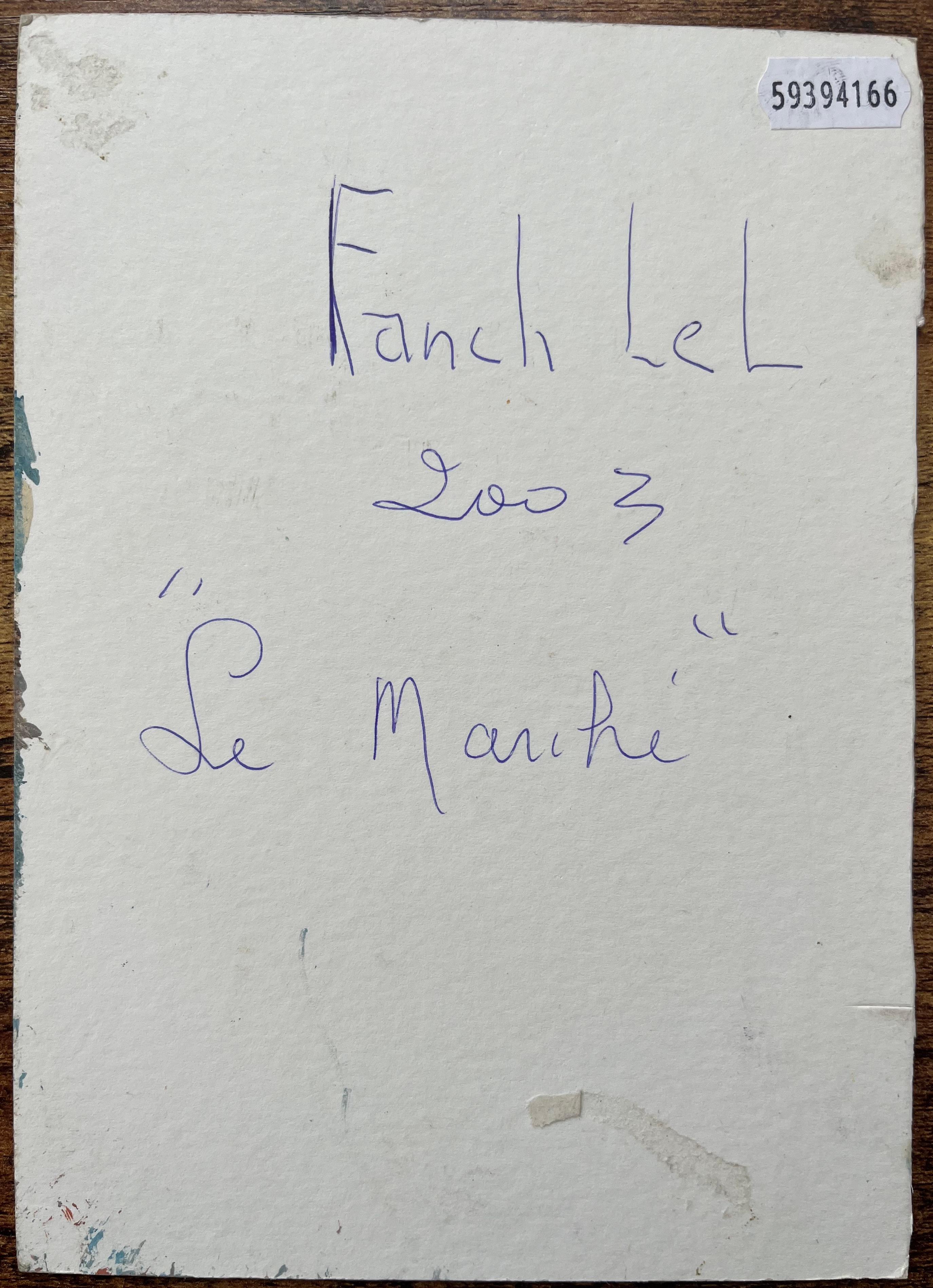 Quadro a olio impressionista francese di scena di mercato 