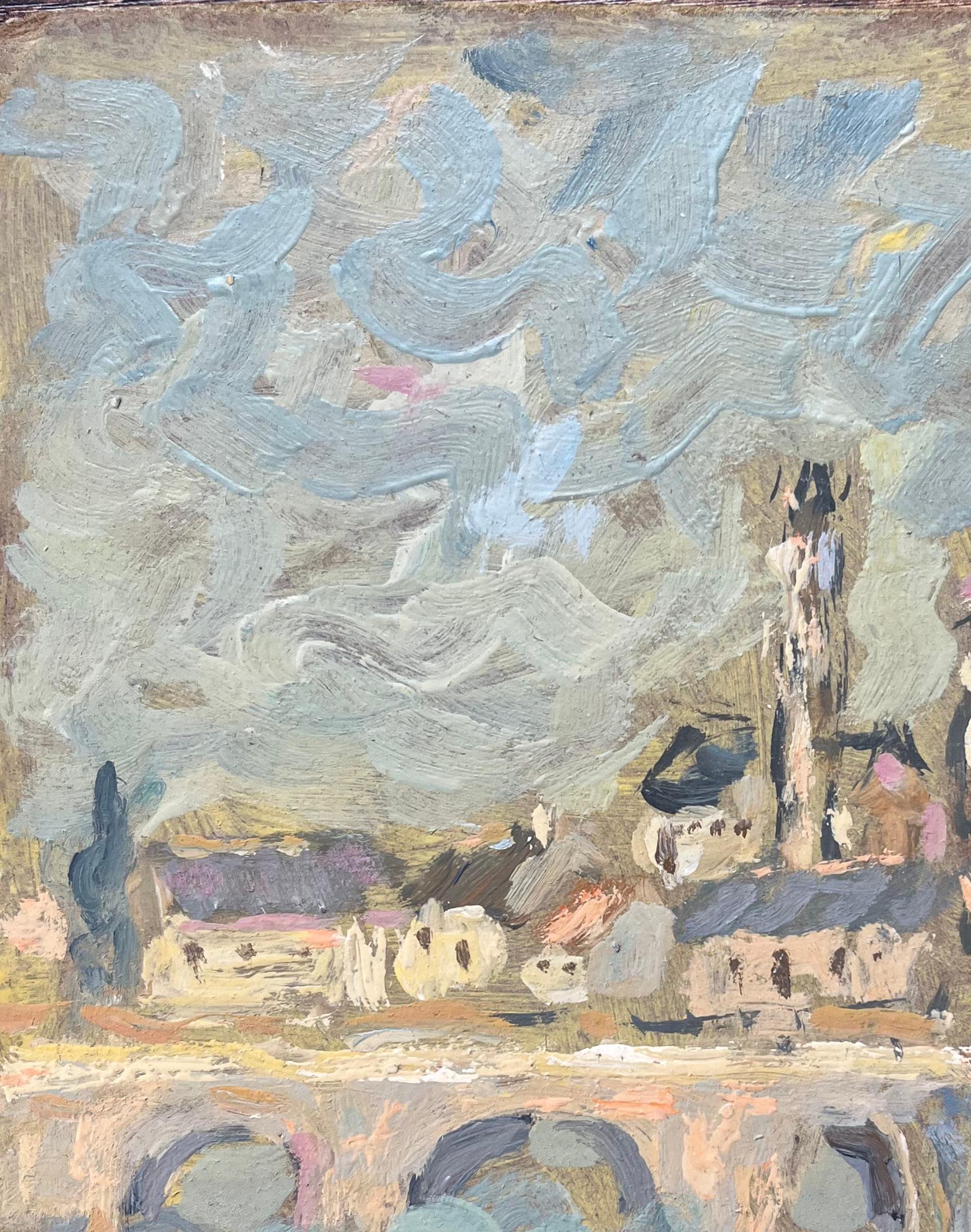 Óleo impresionista francés de Moret-sur-Loing, Francia en venta 1
