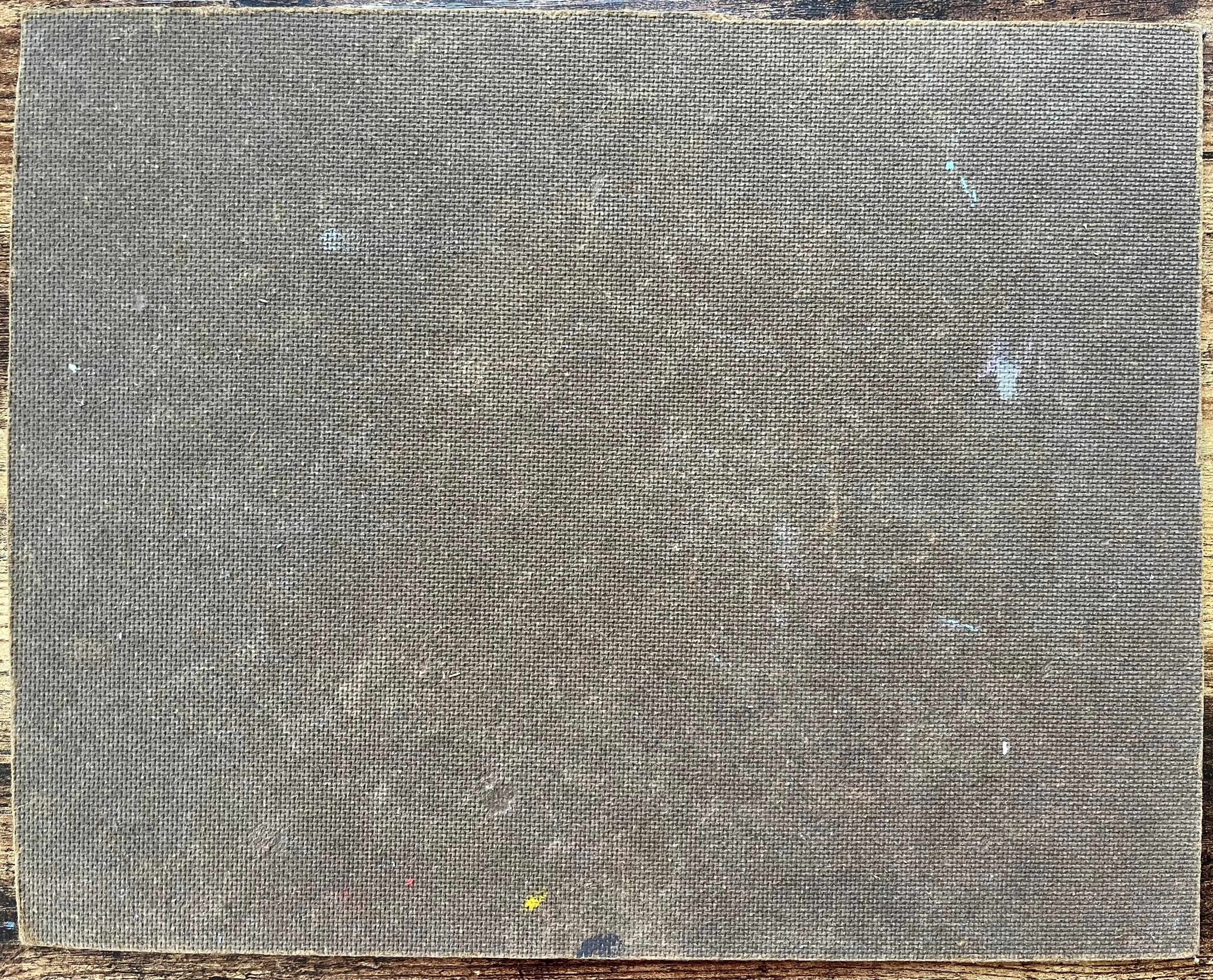 Pittura a olio impressionista francese con case rustiche immerse nel fogliame autunnale in vendita 2