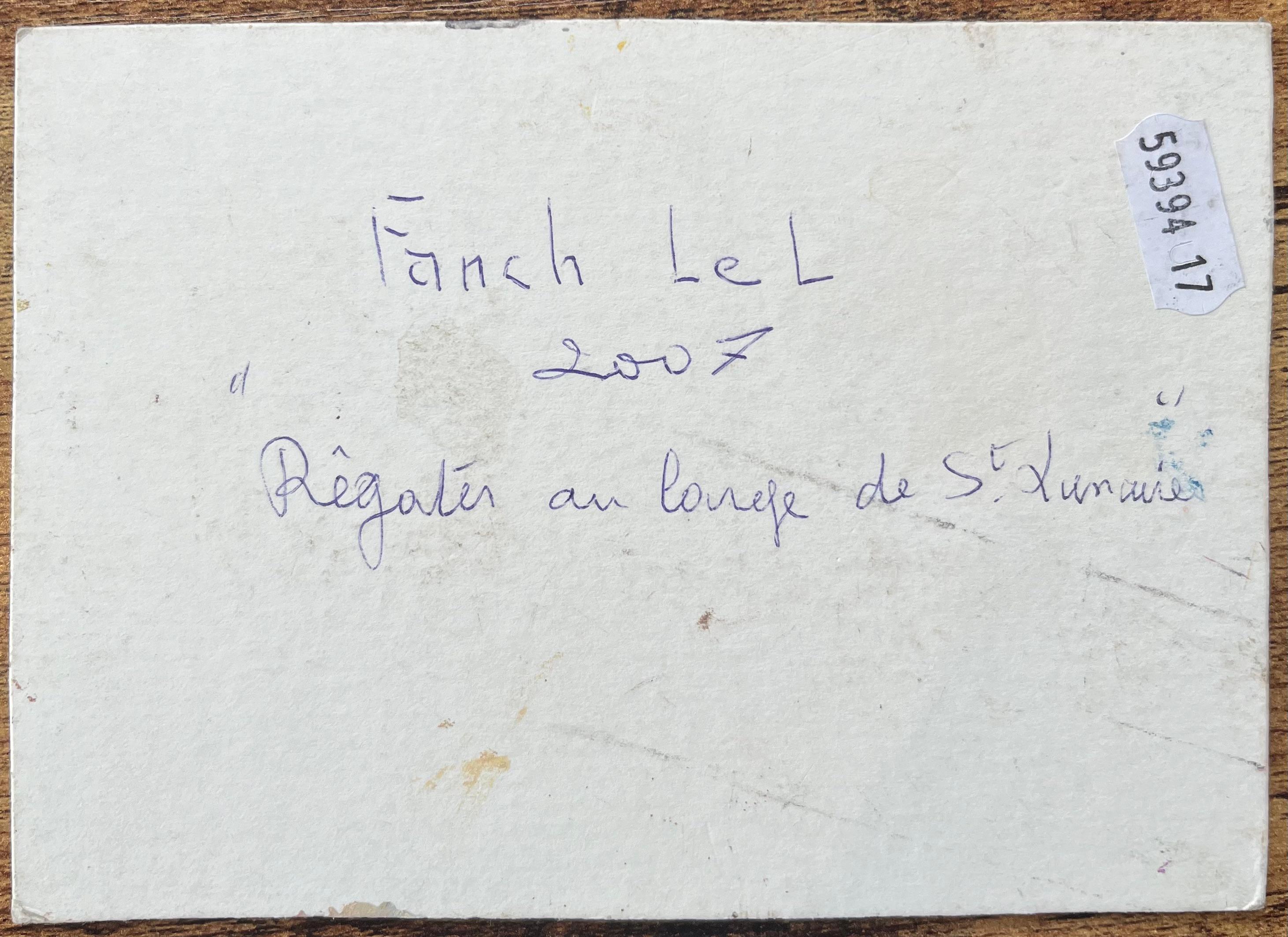 Óleo impresionista francés de veleros en regata en la bahía de Saint-Lunaire en venta 2