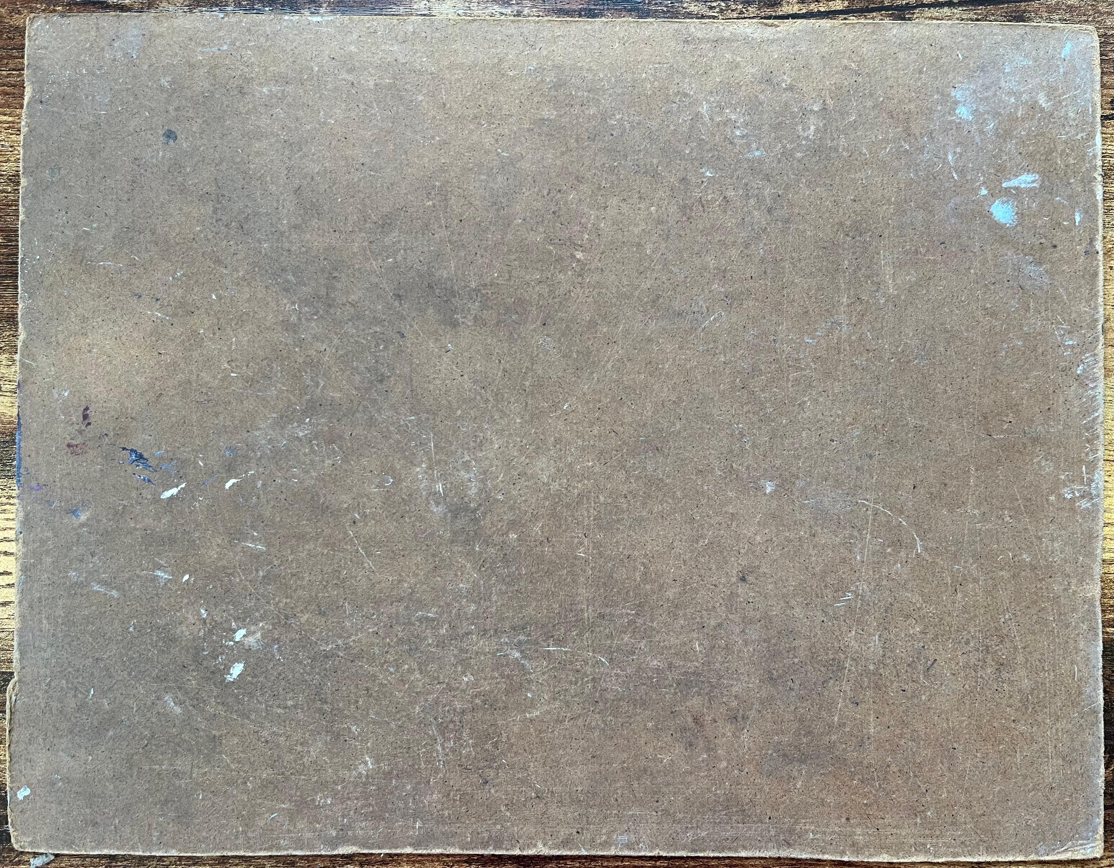 Pintura al óleo impresionista francesa de pueblo iluminado por el sol con aguja de iglesia en venta 2
