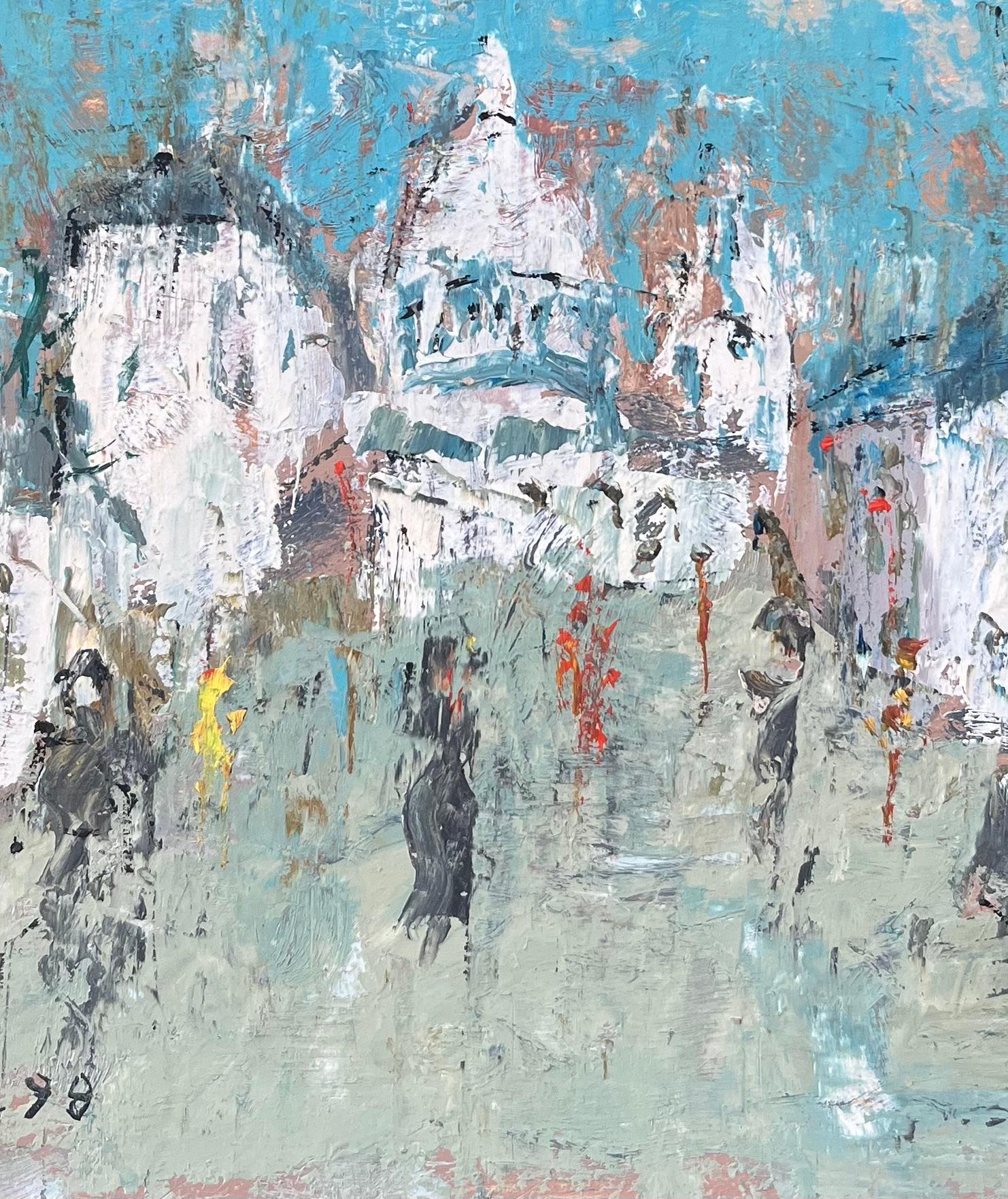 Quadro a olio dell'Impressionismo francese raffigurante Veduta del vecchio ponte di Espalion, Aveyron in vendita 3