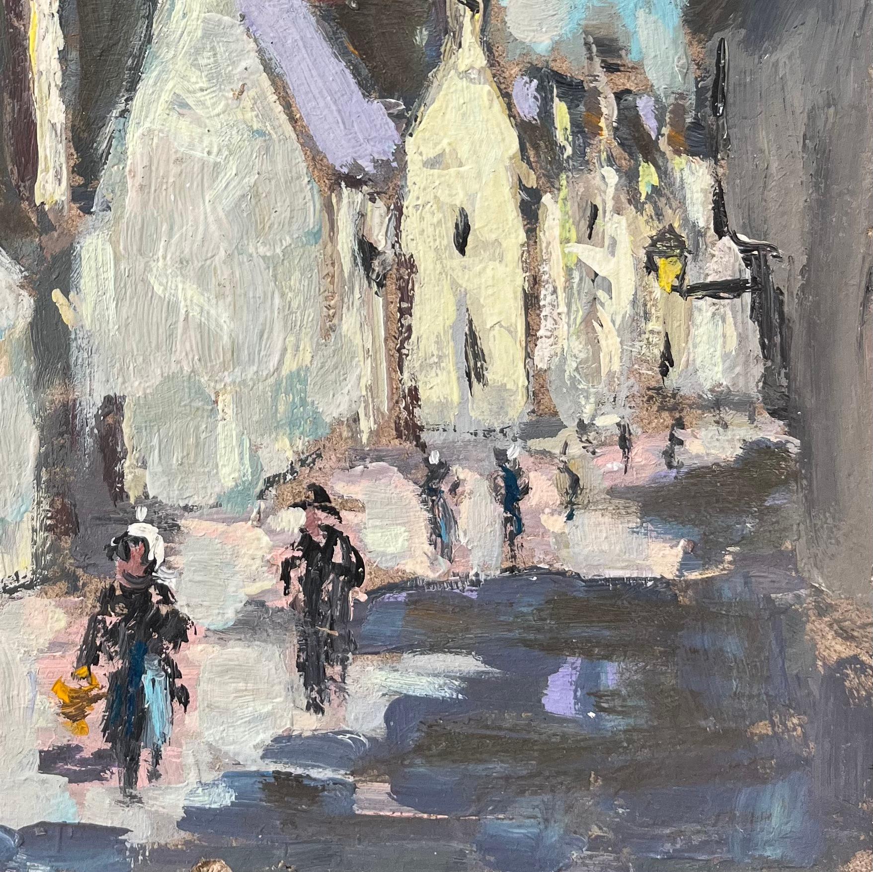 Titolo: Pittura a olio impressionista francese con veduta del villaggio di Espalion, Aveyron
Di Fanch Lel (francese, nato nel 1930)
Dimensioni: 9,75 x 8,75 pollici (altezza x larghezza)
Firmato: Yes One
Pittura a olio su tavola, senza