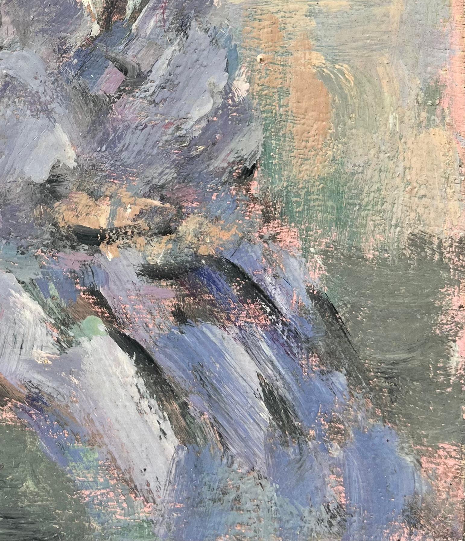 Quadro impressionista francese di donna bretone in abito tradizionale a St. Briac - Painting Impressionismo di Fanch Lel