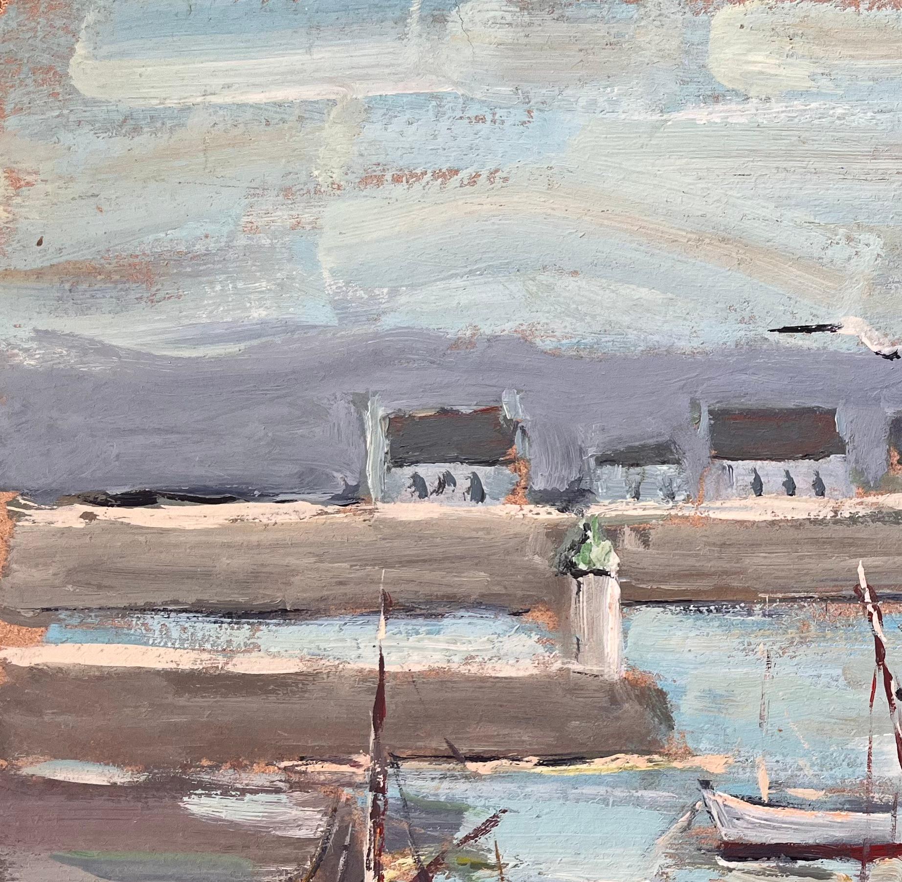 Titolo: Quadro impressionista francese di barche da pesca nel porto di Rivedoux Île de Ré
Da Fanch Lel
Firmato: Yes One
Dimensioni: 14,75 x 18 pollici (altezza x larghezza)
Pittura a olio su tavola, senza cornice
Condit: Il dipinto è in buone