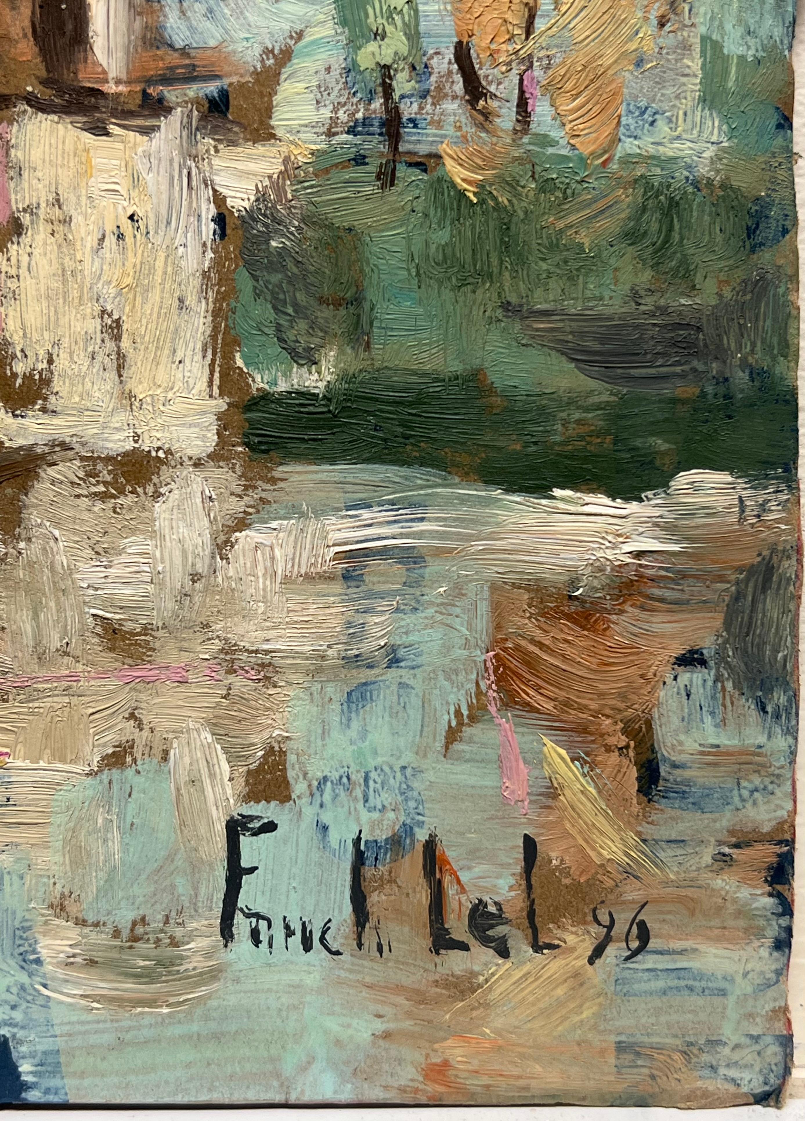 signé par Fanch Lel (français né en 1930)
Taille : 9 x 10.75 pouces
Peinture à l'huile sur carton, non encadrée
Daté de 96'
Condit : Le tableau est en bon état, avec des signes mineurs de vieillissement.
Provenance : Tous les tableaux de cet artiste