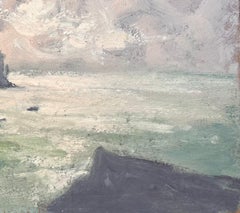 Französischer Impressionist Seestück Öl von La Vieille Leuchtturm vor Pointe du Raz