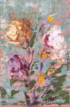 French Impressionist Still Life of Loose Bouquet of Wildflowers