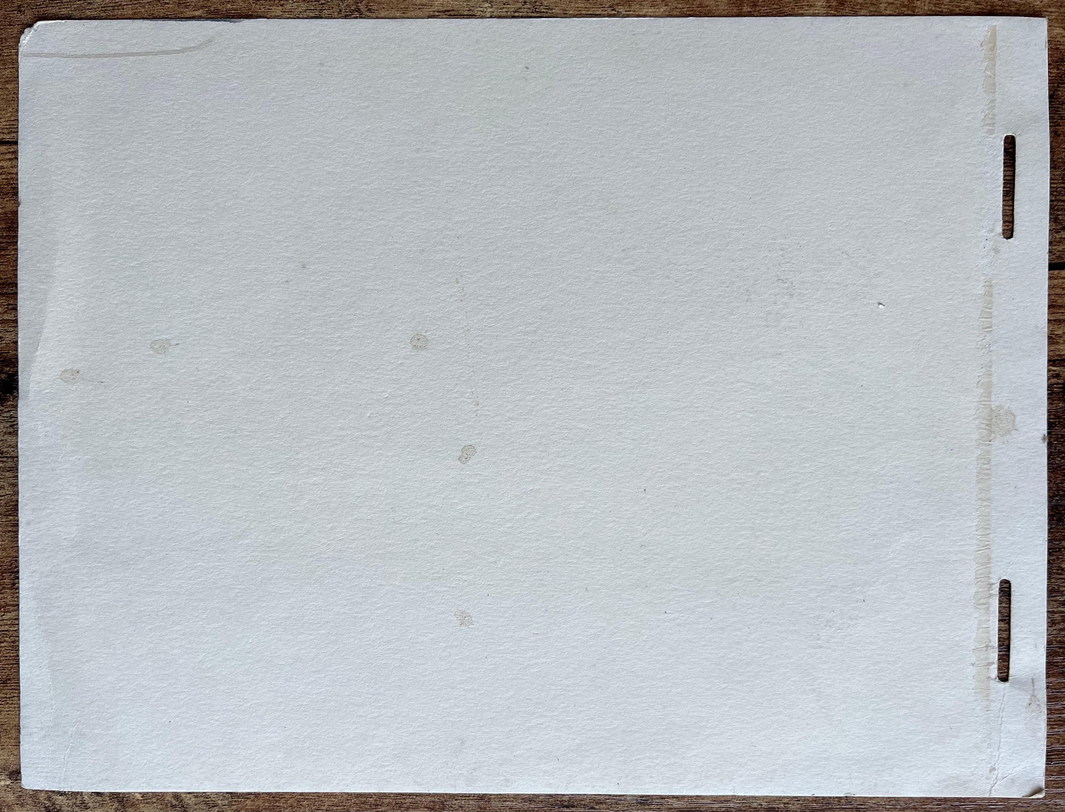 Monochrome französische Hafenszene mit Booten und mittelalterlichem Turm im Angebot 2