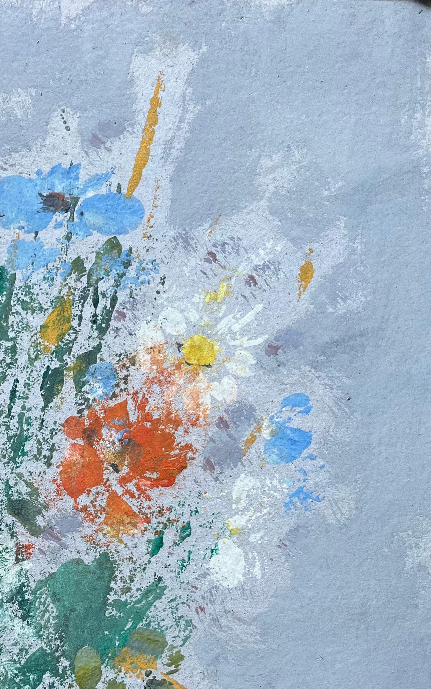 Titre : Nature morte française de fleurs sauvages dans un vase en terre signée et datée 2003
de Fanch Lel (français né en 1930)
Signé : Oui
Taille : 12,5 pouces (hauteur) x 9,75 pouces (largeur)
Peinture à l'huile sur carton, non encadrée
Condit :