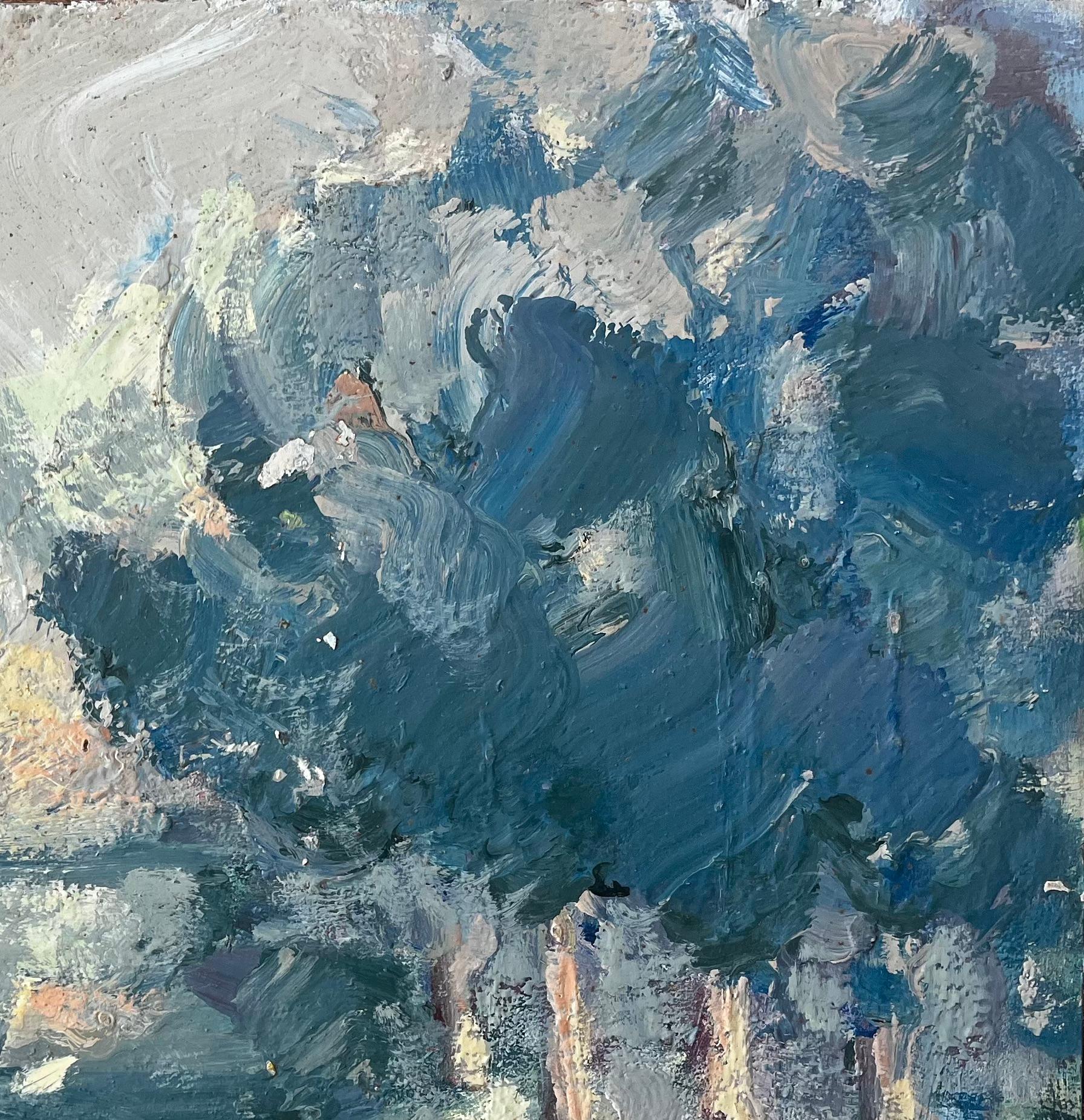 Impressionist Beach Scene at Le Mont Mauni Plestin les Grèves with Figures For Sale 2