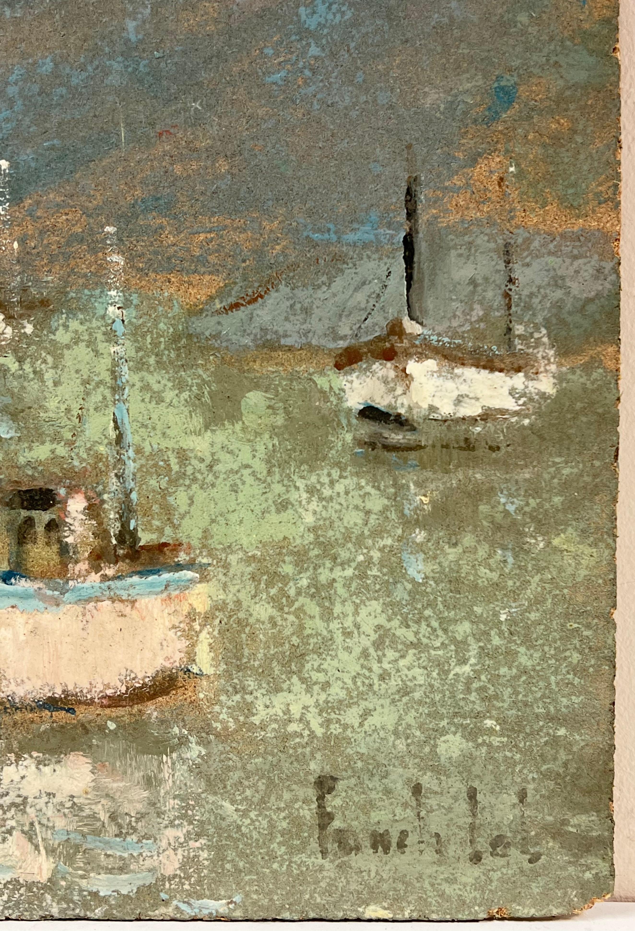 Scena costiera
firmato da Fanch Lel (francese, nato nel 1930)
dimensioni: 18 x 22 pollici
dipinto a olio su tavola, senza cornice
condizioni: il dipinto è in ottime condizioni. In precedenza è stato conservato nello studio dell'artista.