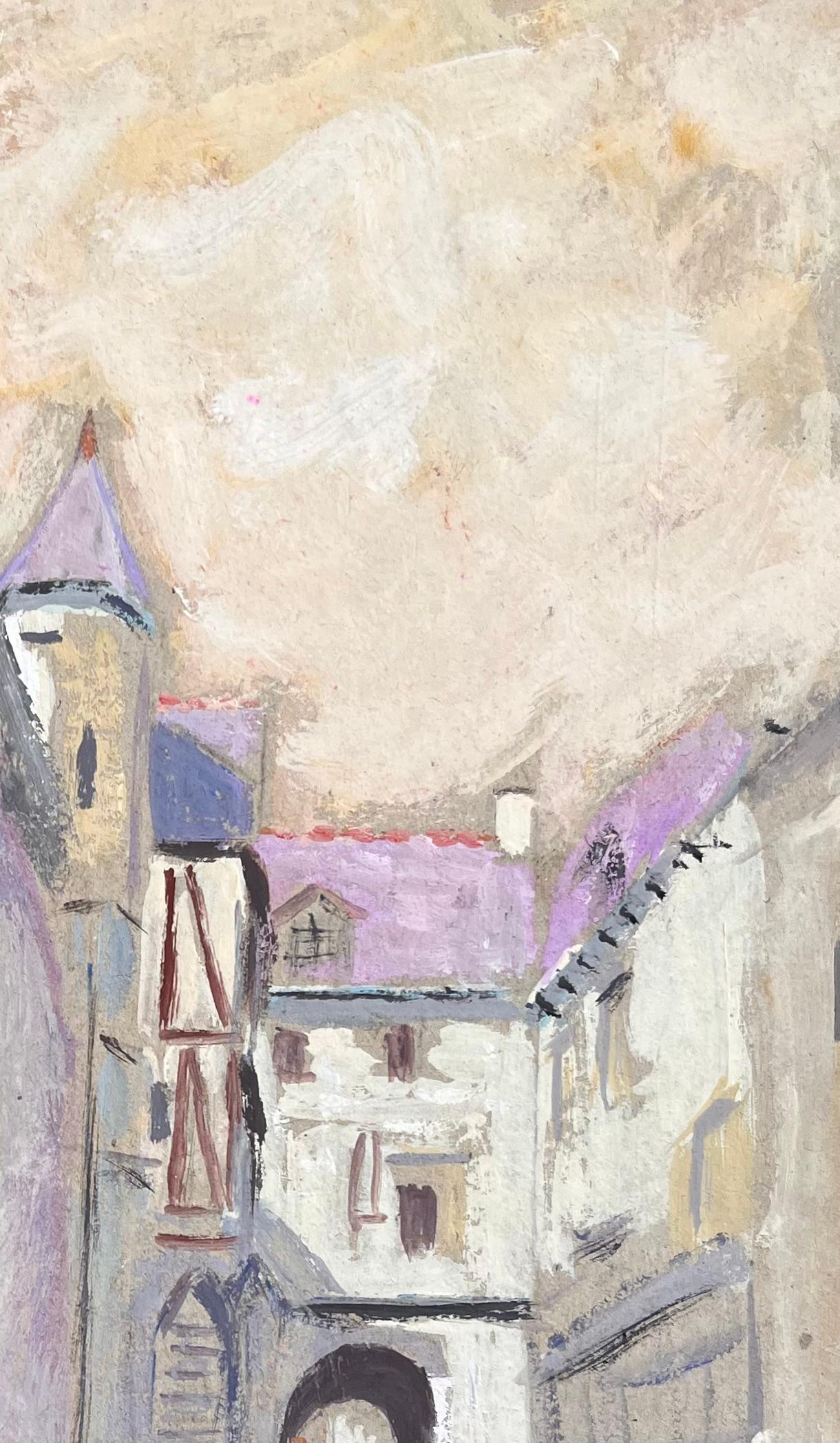 Titre : Scène de rue impressionniste du Mont Saint Michel avec touristes et bâtiments
Par Fanch Lel
Signé : Oui
Taille : 14.75 x 9.5 pouces (hauteur x largeur)
Peinture à l'huile sur carton, non encadrée
Condit : La peinture est en bon état, avec