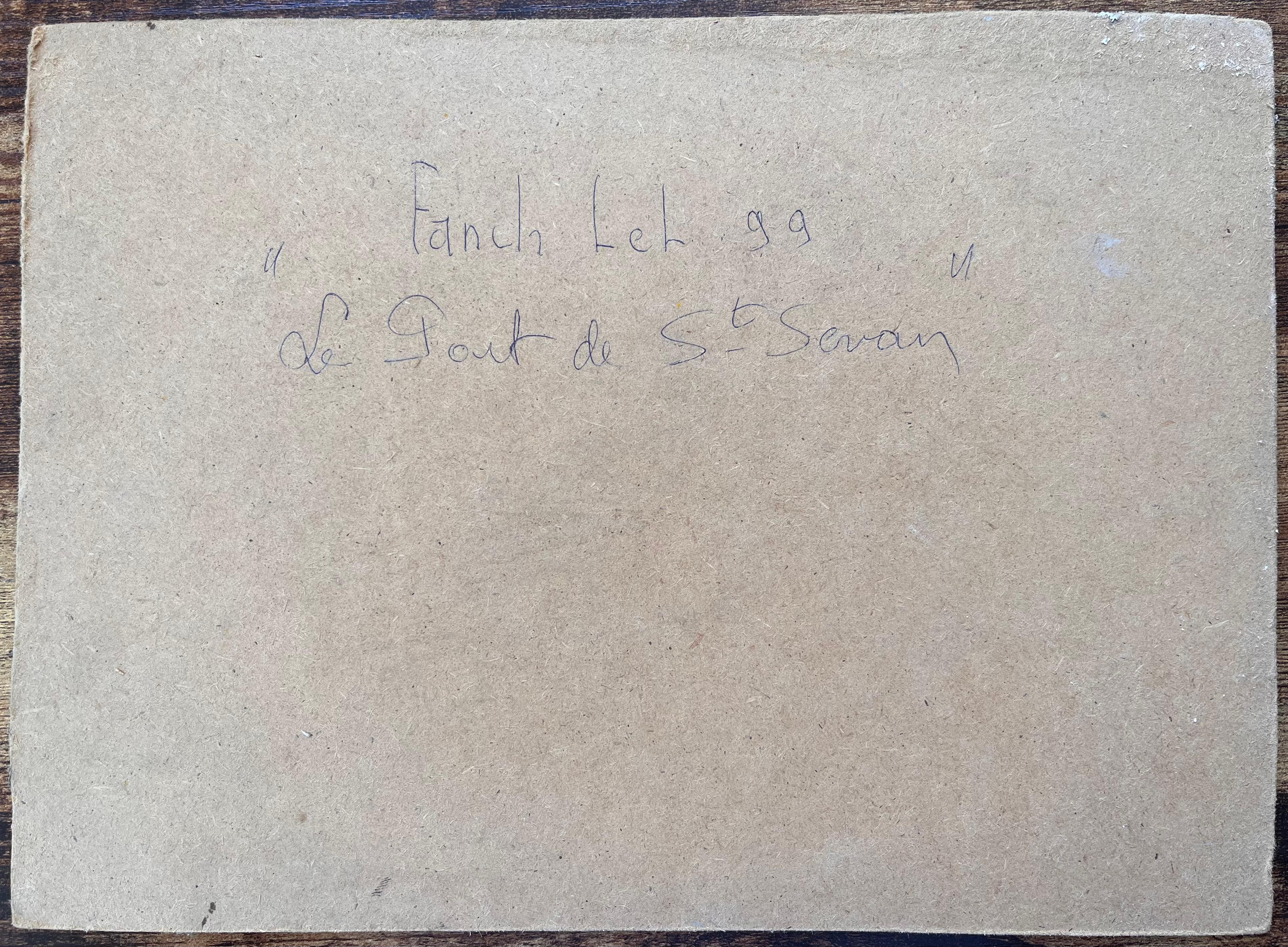 Postimpressionistische französische Hafenszene von Saint Servan mit Booten und Kirche im Angebot 3