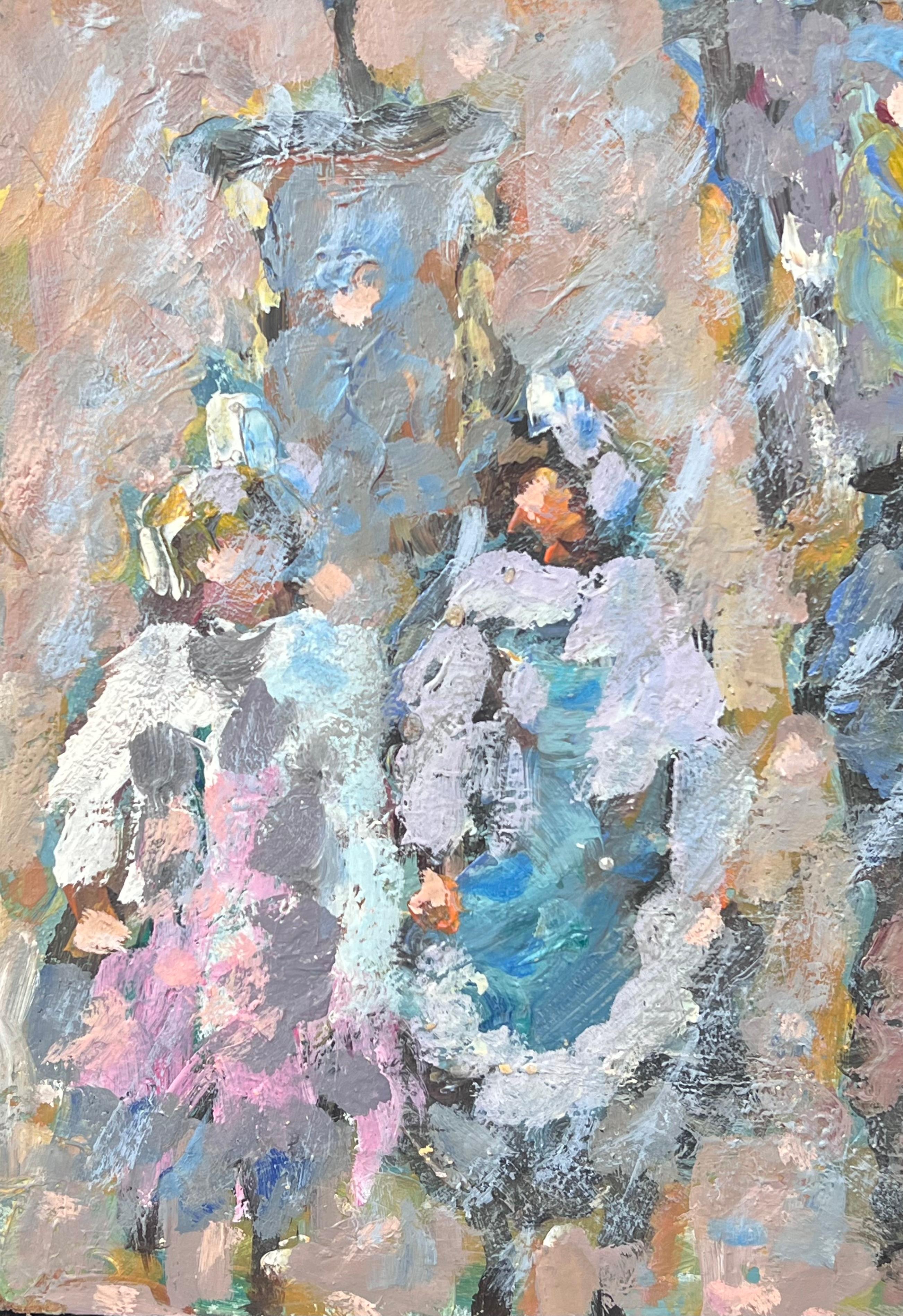 La marcia del villaggio alla luce del tempo  Paesaggio francese dipinto a olio - Painting Impressionismo di Fanch Lel