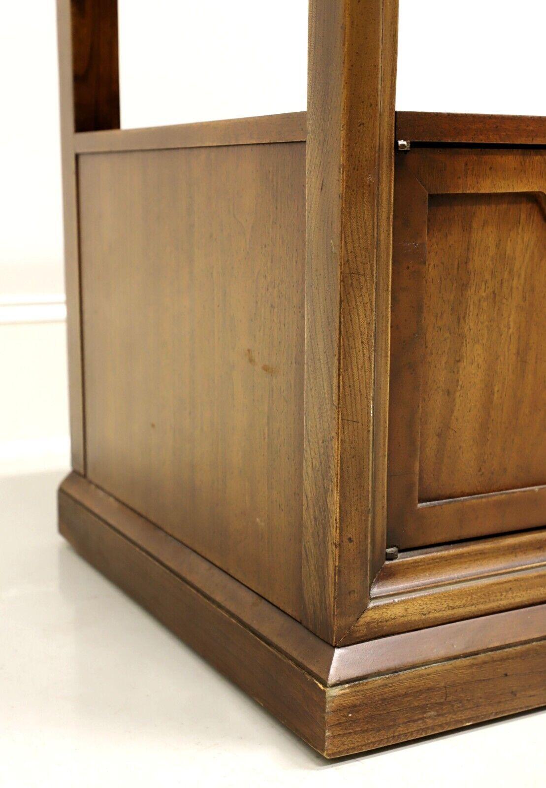 FANCHER 1960's Walnut Neoclassical Nightstands - Pair For Sale 1