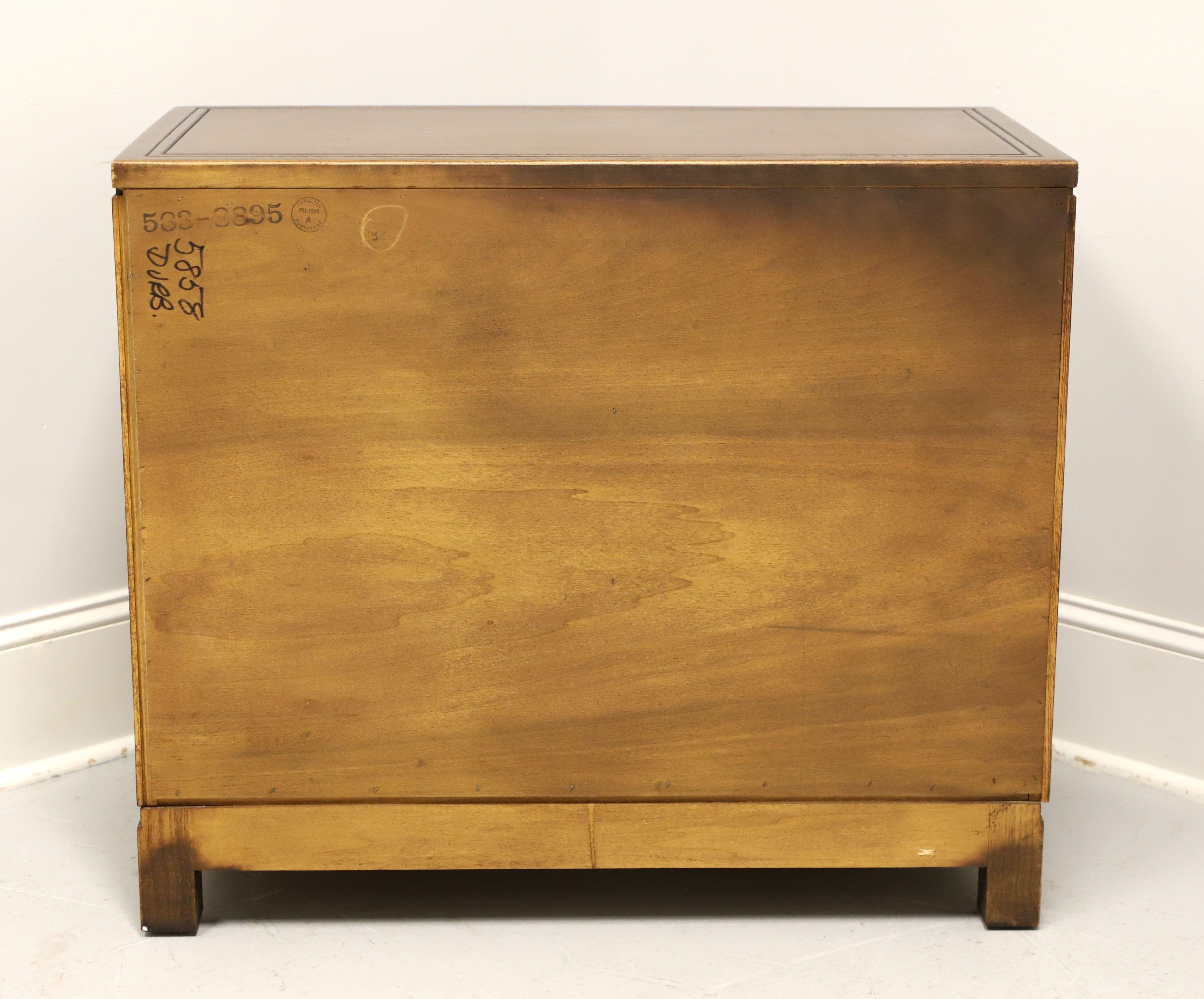 Chinoiserie FANCHER Oak & Walnut Asian Influenced Bachelor Chest For Sale