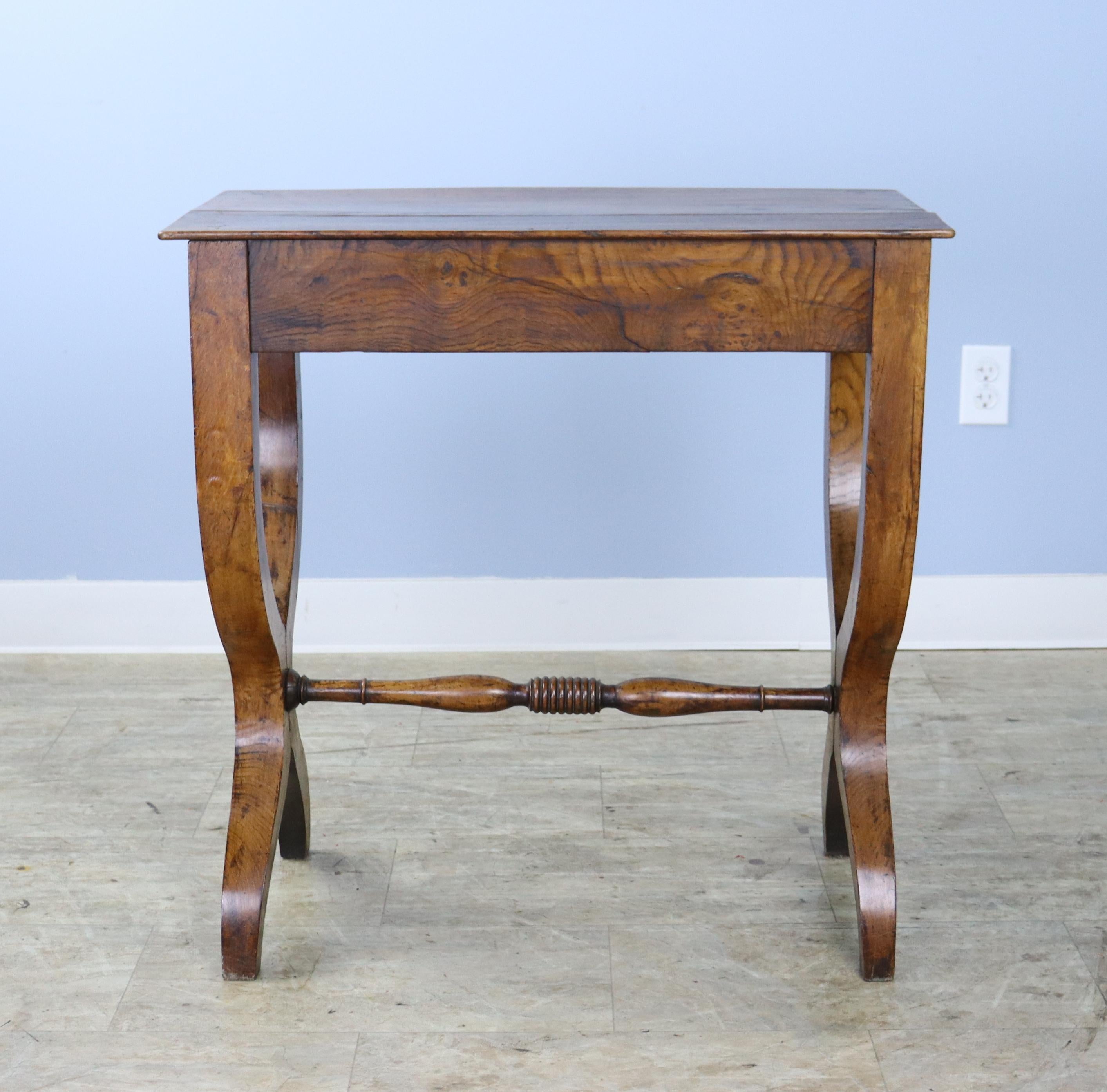 Fanciful French Chestnut Side Table For Sale 1