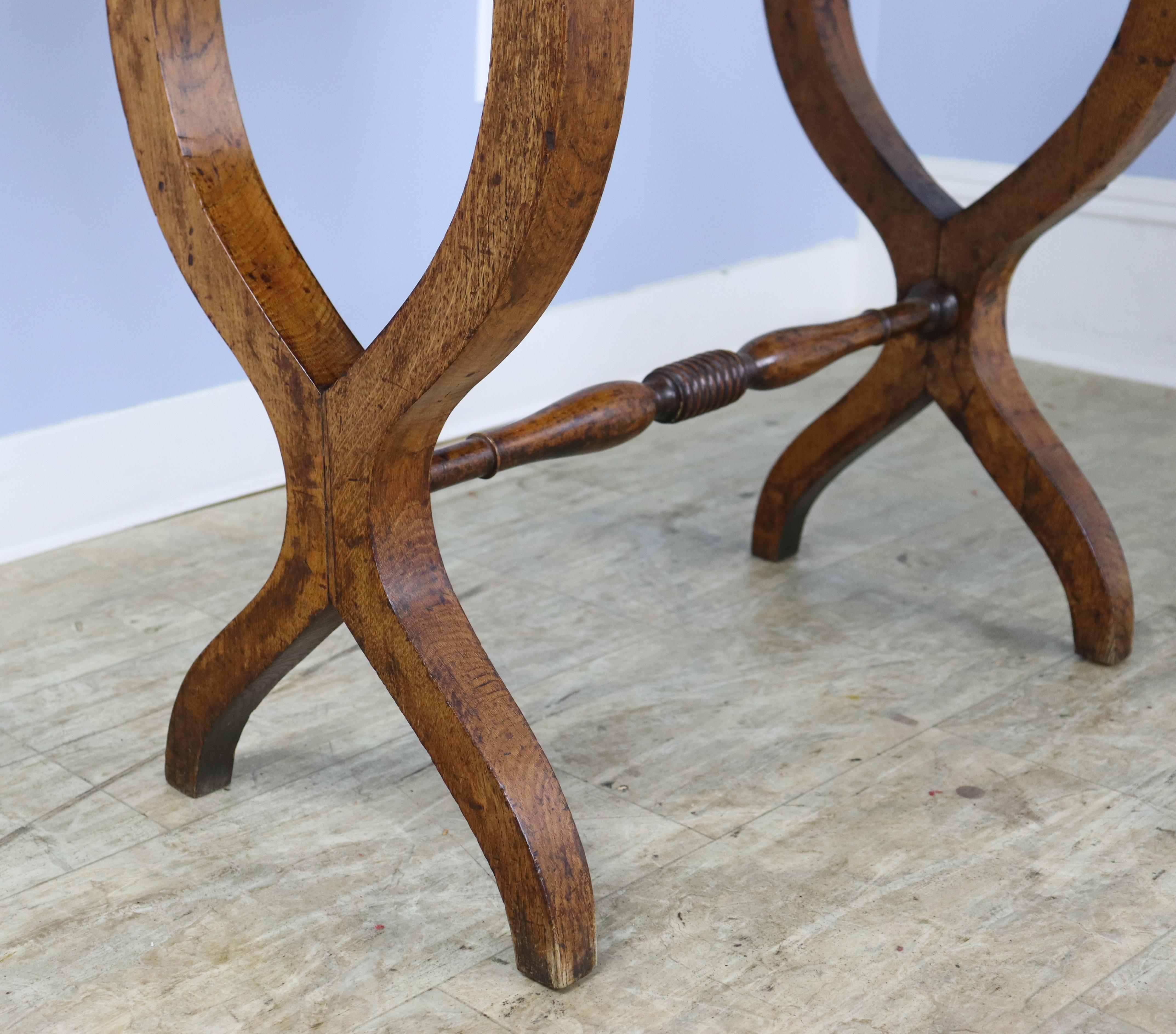 Fanciful French Chestnut Side Table For Sale 2